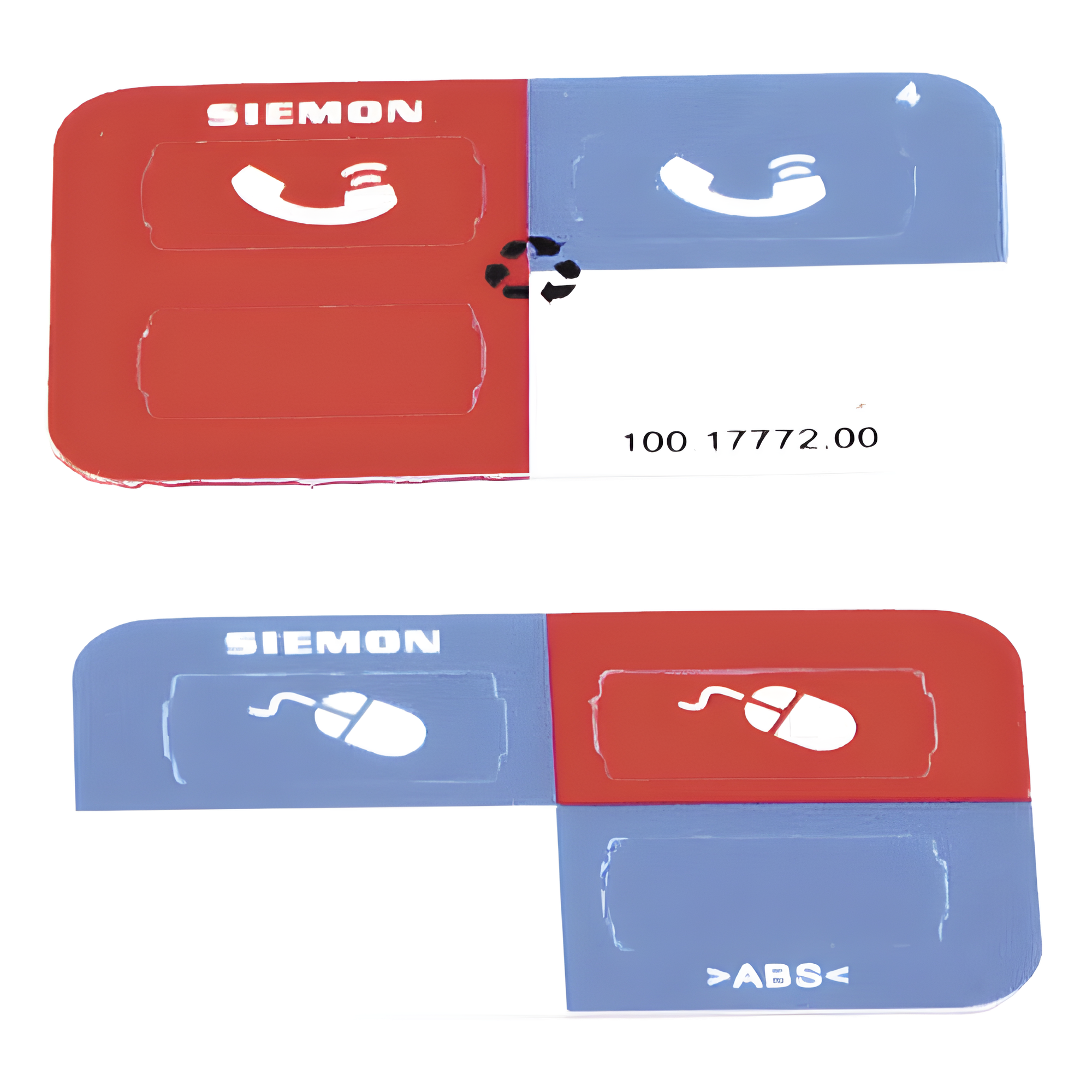 Icono de identificación para jacks / Color rojo / Bolsa con 100 piezas / Compatible Z-MAX / PoE++ 802.3bt / HDBaseT — SIEMON · SKU Z-ICON-03B