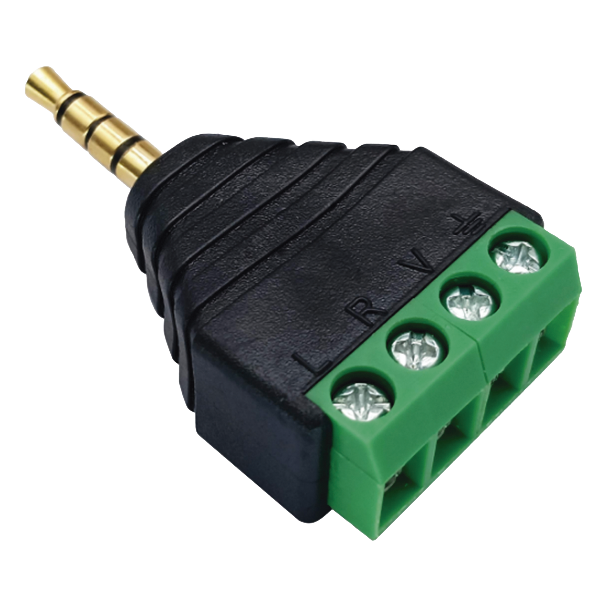 Conector Audio / 3.5mm Macho 4 Polos / Terminal Tornillo 4 Pines / Chapado Oro / 28-16 AWG — EPCOM PROAUDIO · SKU EP-CON311