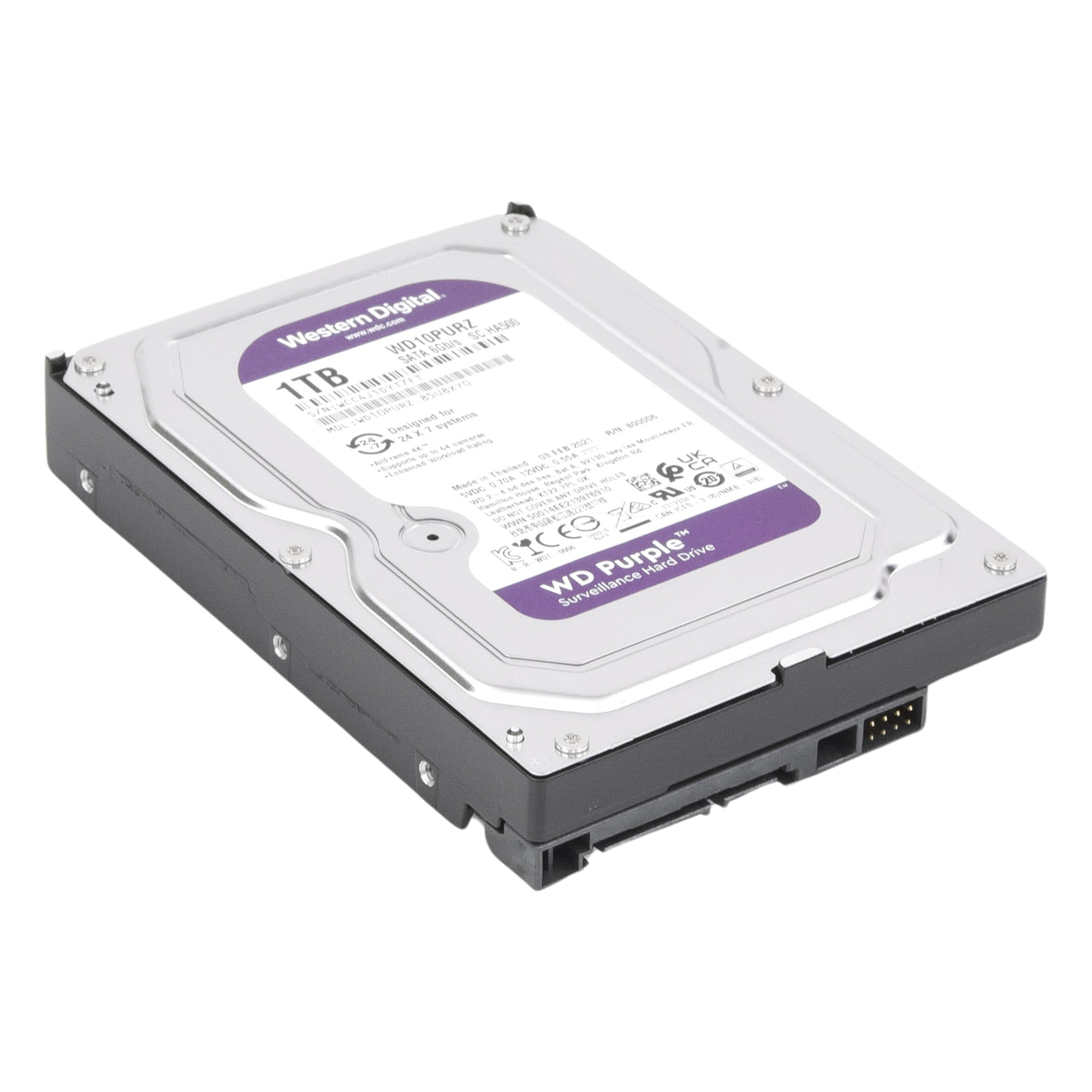 Disco Duro Purple de 1 TB / 5400 RPM / Optimizado para Soluciones de Videovigilancia / Uso 24-7 / 3 Años de Garantia