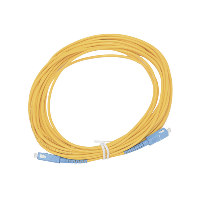 Jumper de Fibra Óptica Simplex, Monomodo, con Conectores SC/UPC-SC/UPC, de 10 Metros (32.81 Pies)