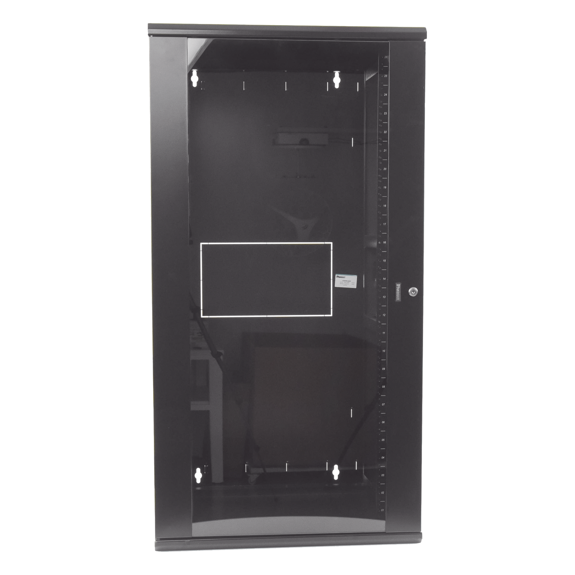 Gabinete de Montaje en Pared / 26 UR / 635mm (2.08 ft) Profundidad / Ventana de Seguridad / 350 lb Capacidad / EIA 19in