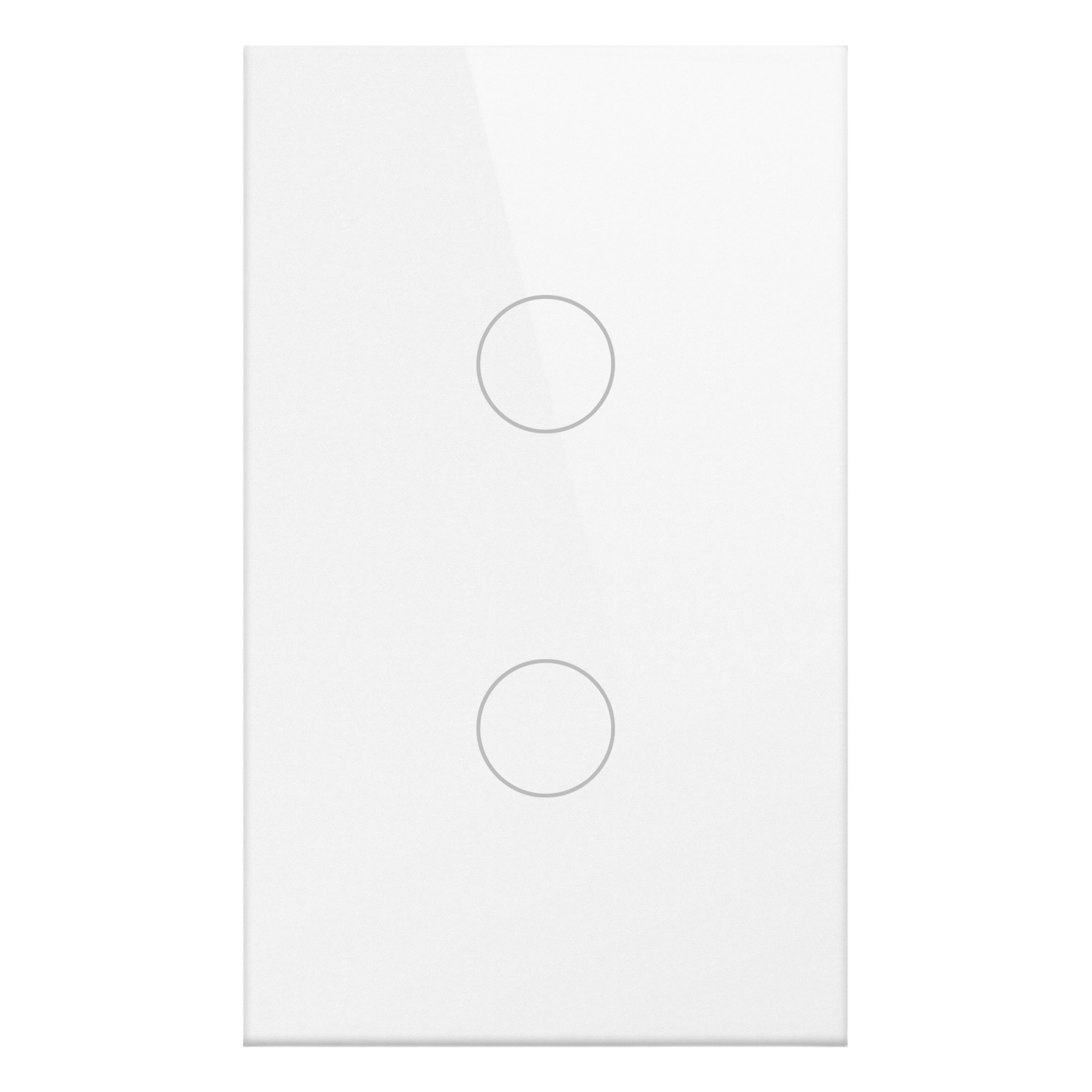 Interruptor Inteligente / 2 Circuitos / ZigBee / 100-250V / 800W por Canal / 120 mm (4.72 in) — SMARTHOME BY EPCOM · SKU SHS212ZWH