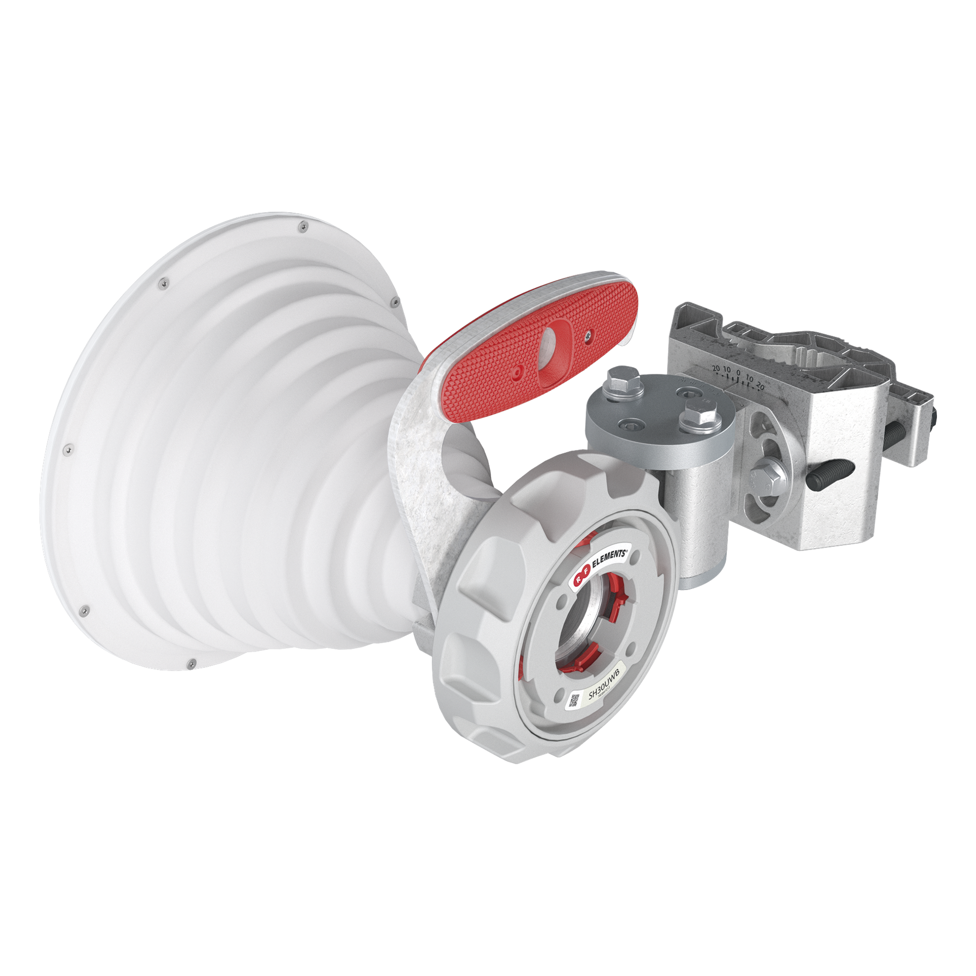 Antena Sectorial Simétrica / 30° / 2x2 MIMO / 4900-7125 MHz / 18 dBi / IP65 / Twistport — RF ELEMENTS · SKU SH30WB