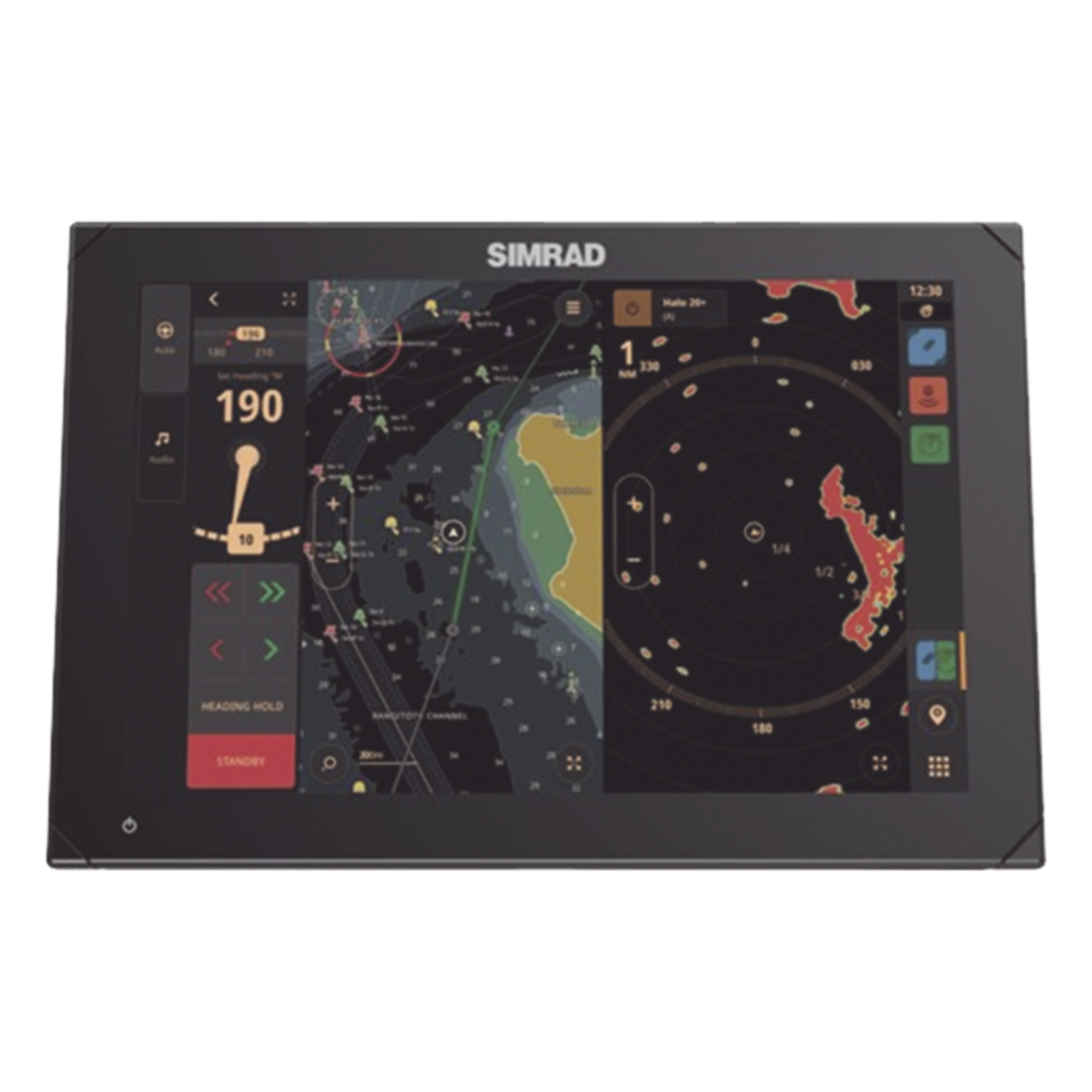 Pantalla de Navegación / 12 pulgadas / SolarMAX IPS HD / Integración Mercury SmartCraft / Compatibilidad Radar HALO / Red NMEA 2000 / Ethernet y USB