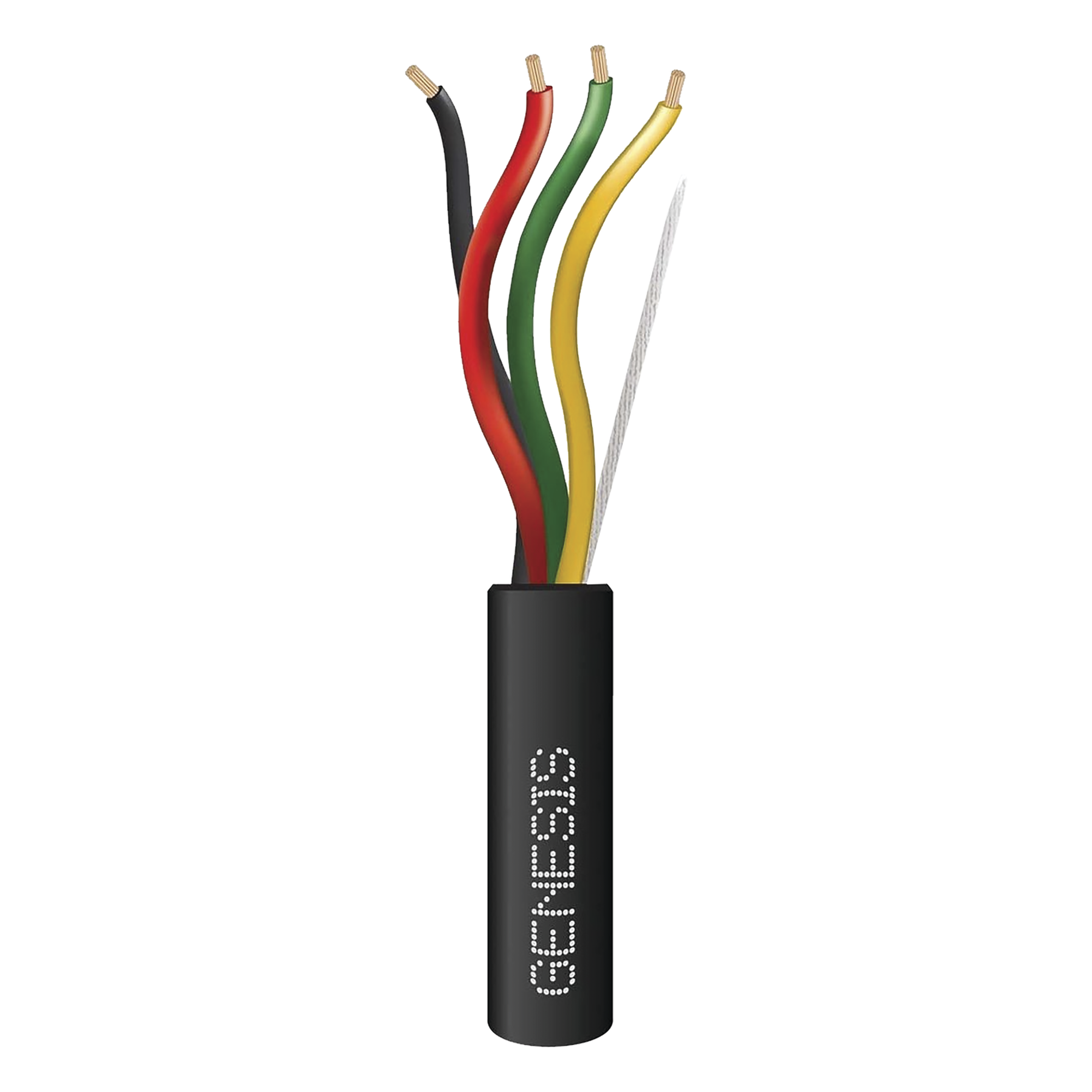 Cable Direct Burial / 4 Conductores 14 AWG / 305 m (1000 ft) / Intemperie / Sistemas de Detección de Incendio / Forro Negro 9.07 mm — GENESIS · SKU 4154-1008