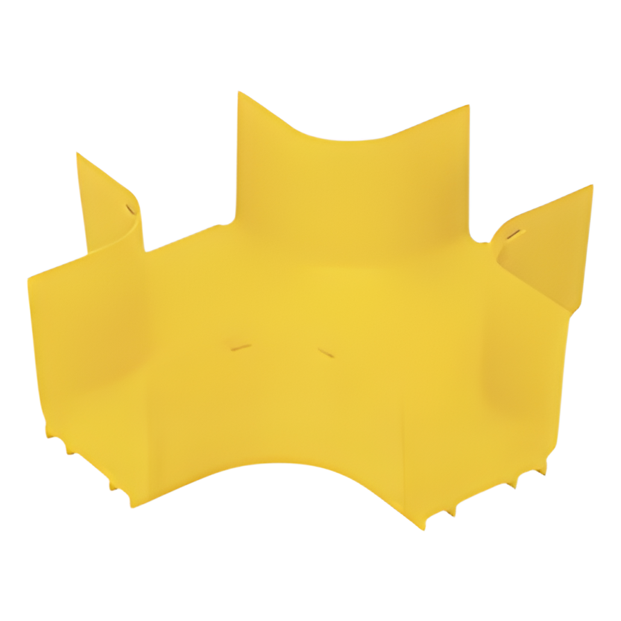 Accesorio de Canal 4x4 / 4 Vías Horizontal / Ángulo 90° / Radio de Curvatura 50.8 mm (2 in) / ABS / Color Amarillo — PANDUIT · SKU FRFWC4X4LYL