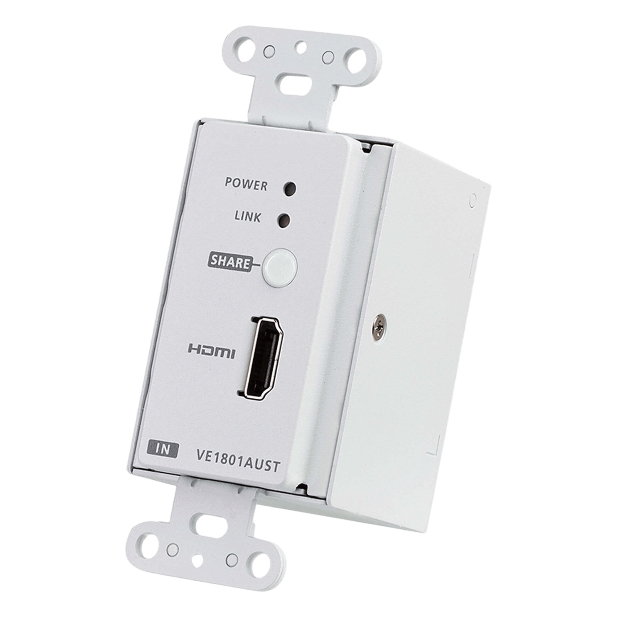 Transmisor HDMI / 4K 60Hz 4:2:0 / HDBaseT-Lite 40m / PoH / Placa de pared US / 131 pies — ATEN · SKU VE1801AUST