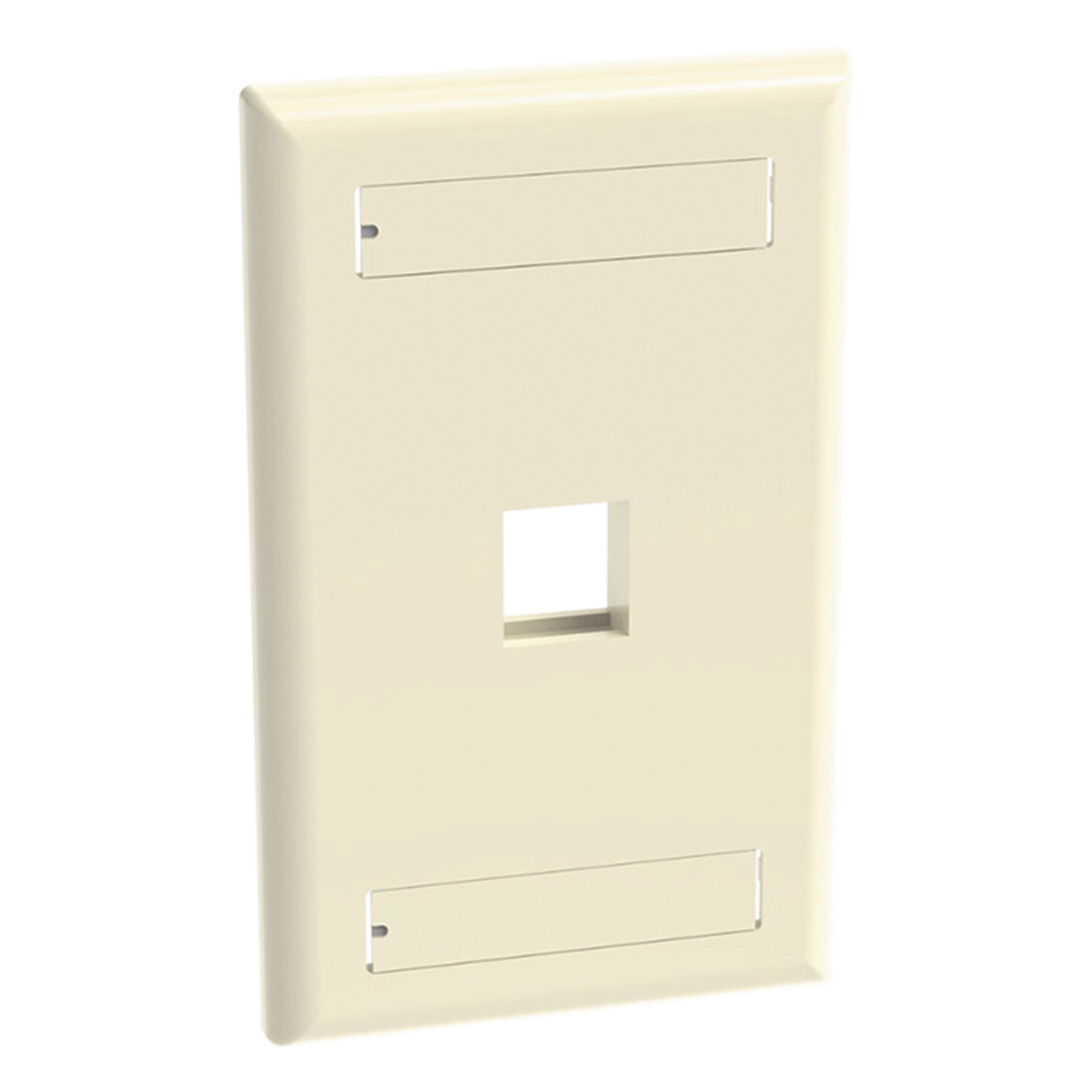 Placa de Pared Vertical / 1 Puerto Keystone / 69.8x114.3 mm / 2.75x4.5 pulg. / Marfil