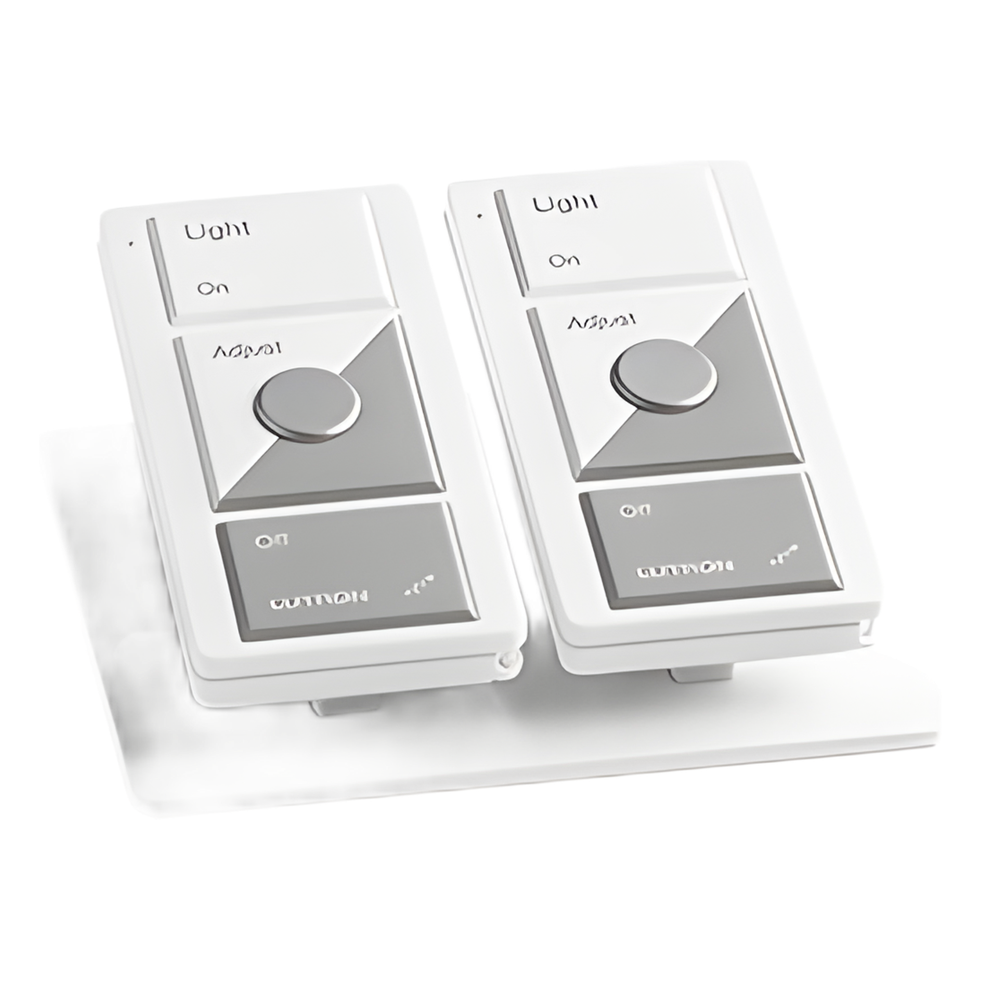 Pedestal de Mesa para Controles / 2 Unidades / Base con Peso Antideslizante / Color Blanco — LUTRON CASETA WIRELESS · SKU LPED2WH