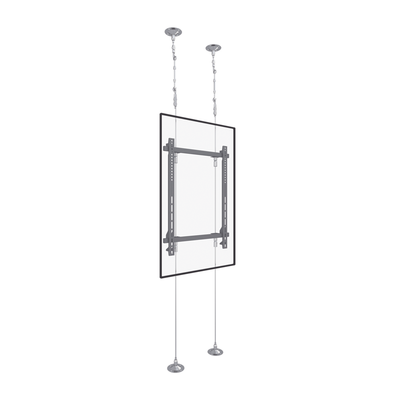 Montaje Cableado de Acero| Suelo a Techo| Capacidad Máx. de Carga 30kg| Para Pantallas de 32" ~ 75"| VESA 400 x 600