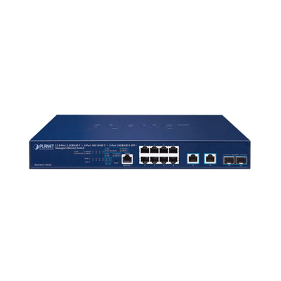 Switch Administrable Capa 3, 8 Puertos de 2.5G BASE-T, 2 Puertos de 10 G BASE-T, 2 Puertos SFP de 10 G 