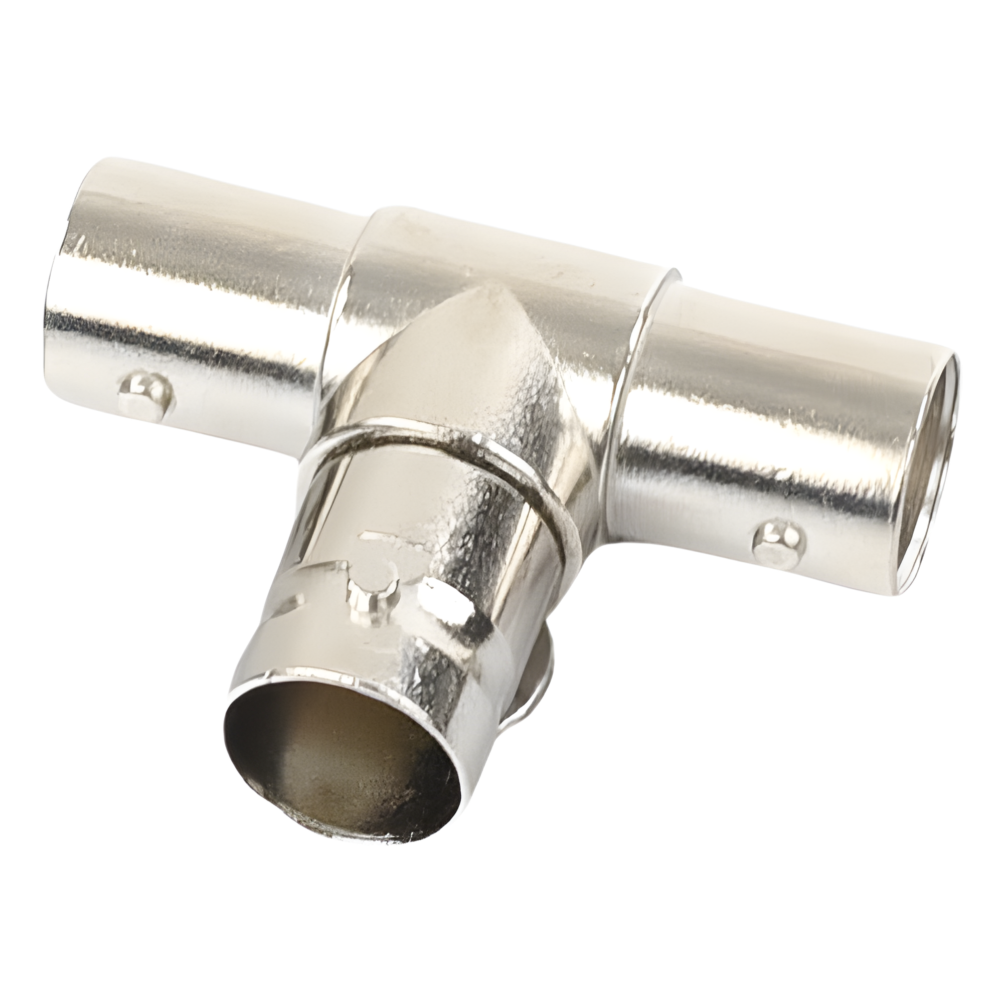 Adaptador Coaxial en T / Triple BNC Hembra / 75 Ohm / Níquel-Oro-PTFE / 14.5 x 23.7 x 33.0 mm