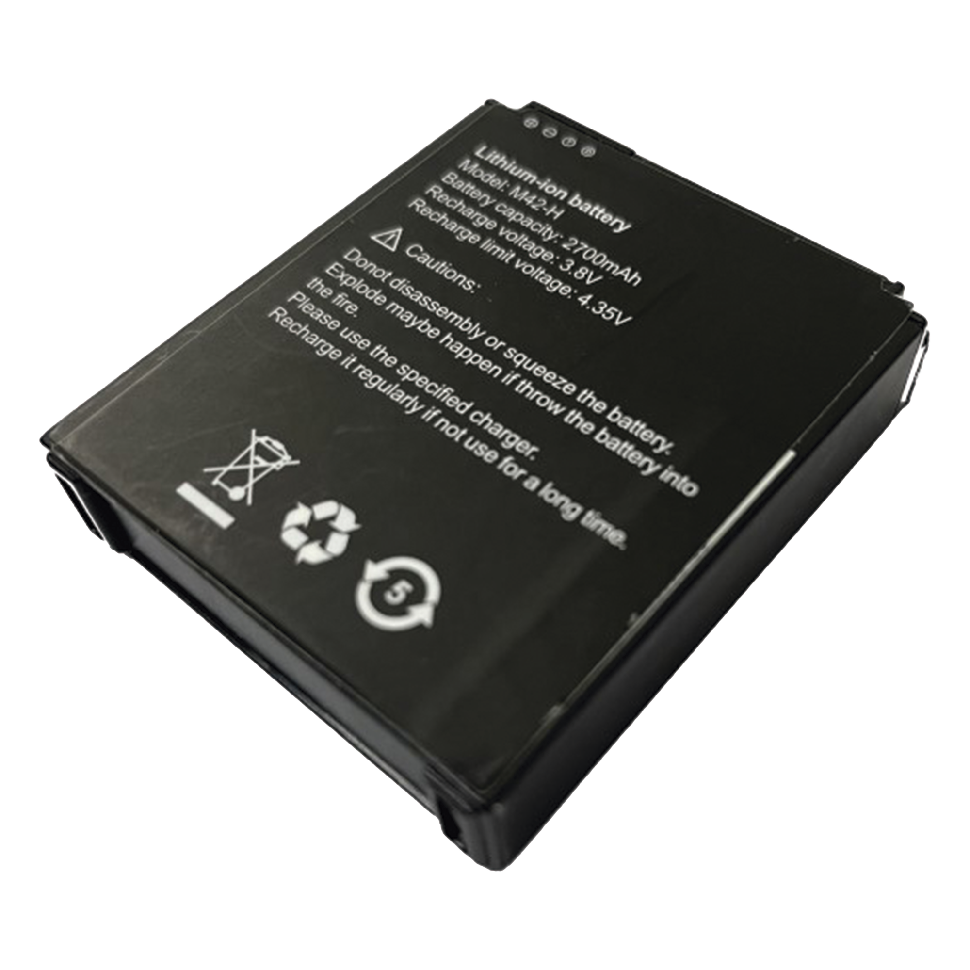 Batería de respaldo / 3.8 VCC / 2700 mAh / 42x50x12 mm / Carga 4.35 VCC — EPCOM · SKU XMRX8BATTERY