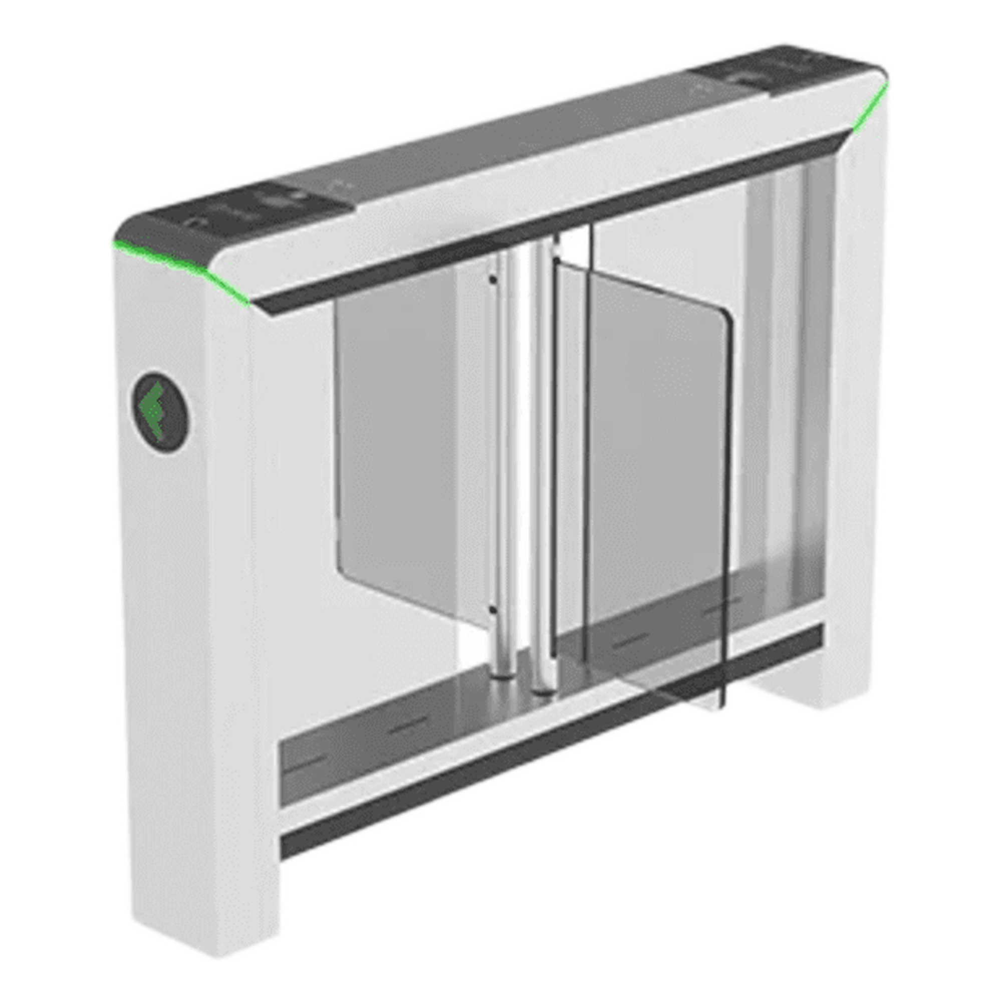 Torniquete de Barrera Oscilante / Altura Ajustable 1010-1253 mm / Ancho 1355 mm / Instalación en Plataforma 50-100 mm / Uso Interior — ZKTECO · SKU MARSB1200