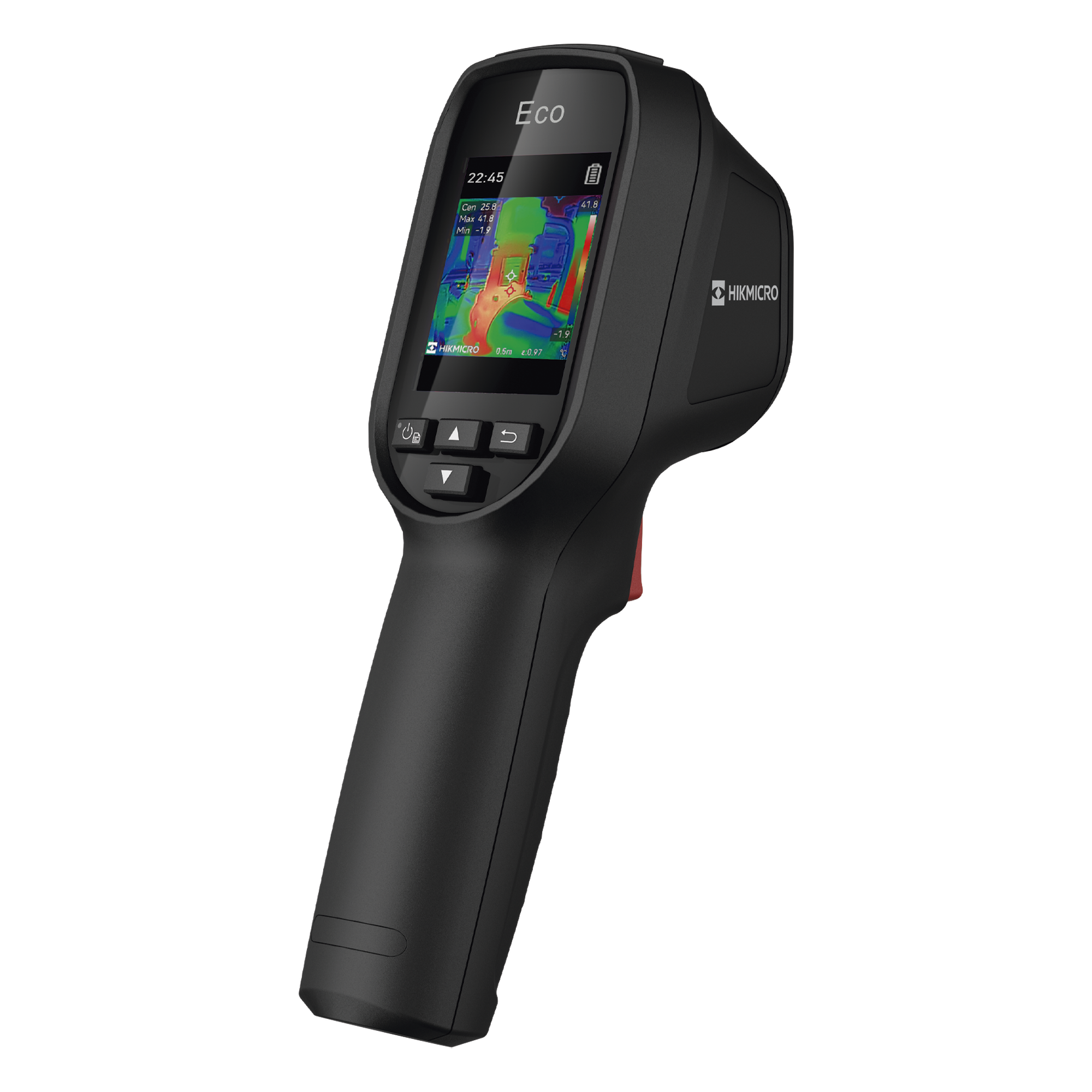 Cámara Termográfica Portátil / Rango -20 °C a 550 °C / Precisión ±2 °C / Super IR 240 x 240 / Pantalla LCD 2.4" / FOV 50° x 50° / IP54 — HIKMICRO · SKU HM-TP30-1AQF-ECO