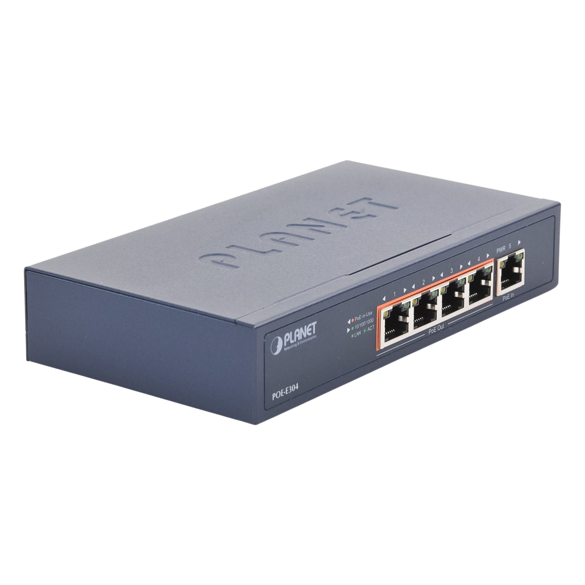 Extensor Ultra PoE de 65 Watts Con 4 Puertos Gigabit de Salida 802.3 af/at
