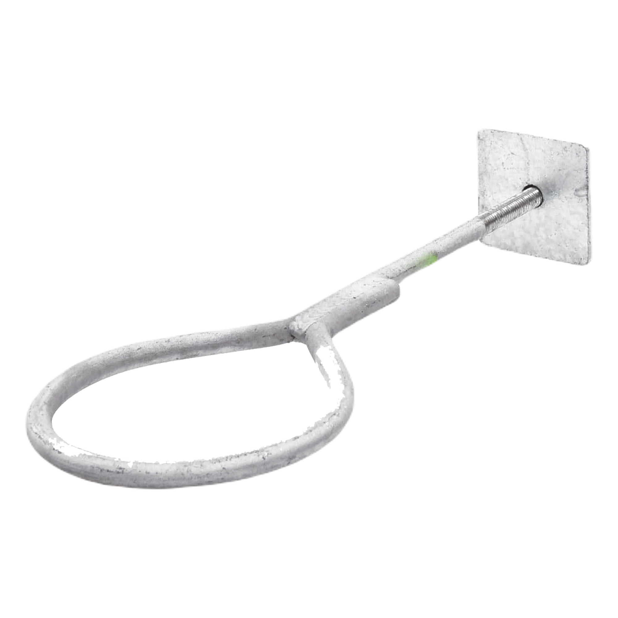 Ancla con Aro / Varilla 1/2" / 40 cm (15.7 in) / Galvanizado por Inmersión / Pared o Losa