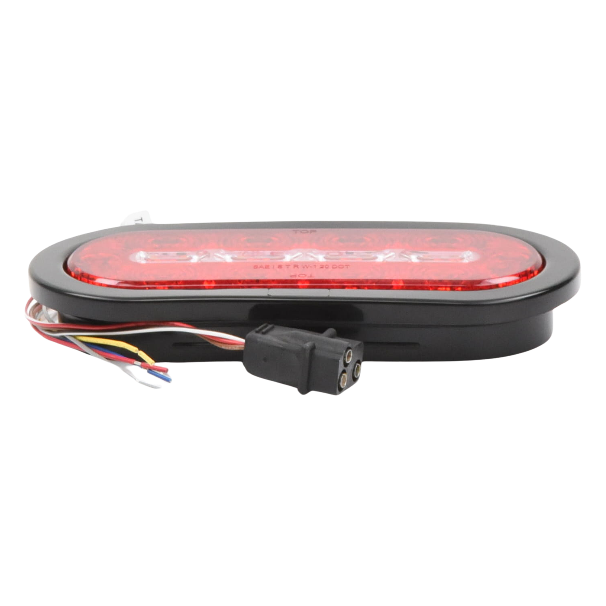 Luz Multifuncional Trasera para Camiones / 69 Patrones de Destello / 12-24 V / IP67 / SAE Class I / 5.4" x 5.4" — ECCO · SKU ED3060AW