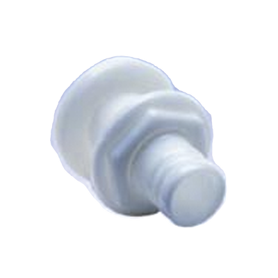  Accesorio pasacascos de plástico de alto impacto, recto de 1-1/8"