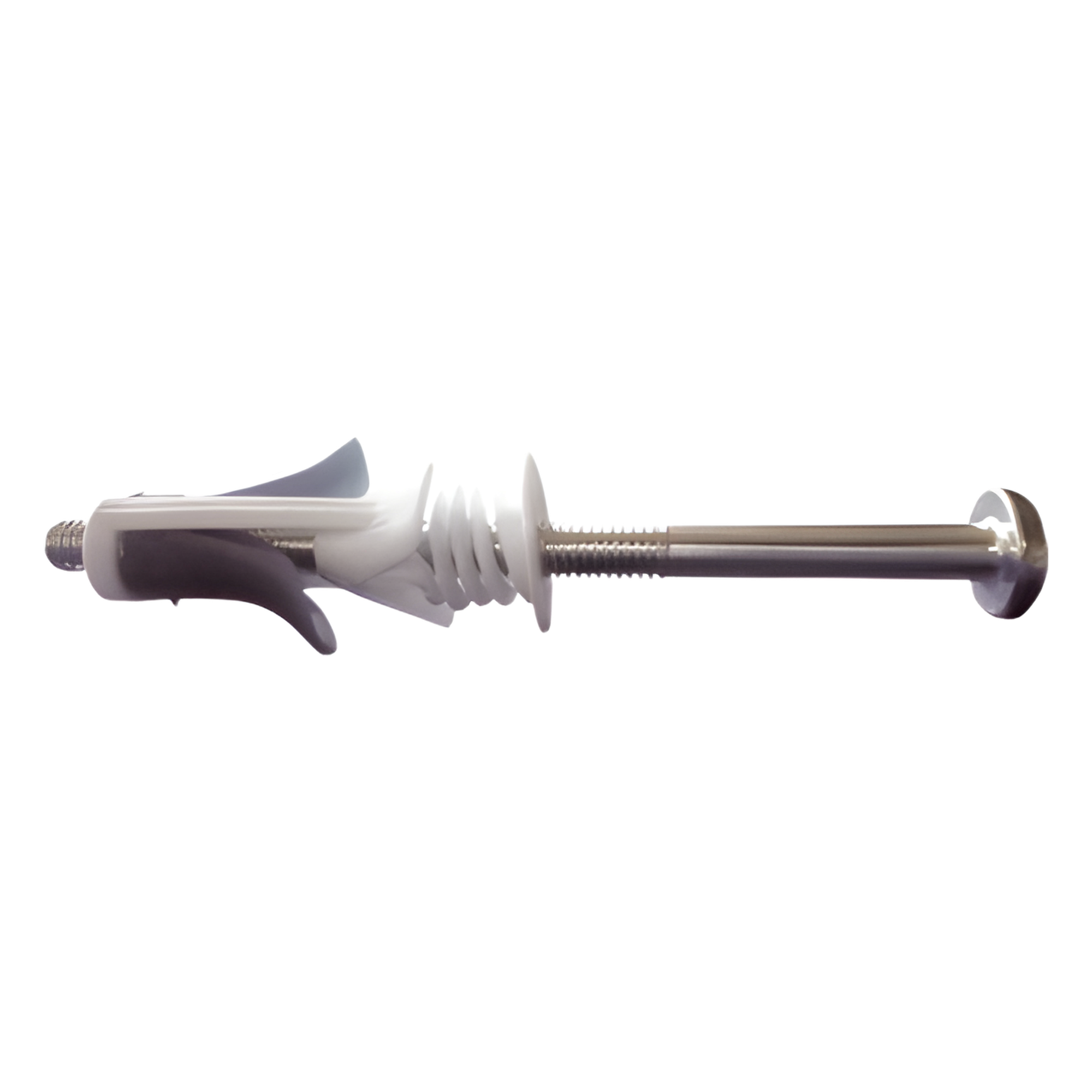 Taquete Tipo Mariposa / Tornillo Integrado 3" / Carga 20 kg / Resistencia Extracción 7 kg / 25 Piezas / -50°C a +80°C — THORSMAN · SKU TSP-1075