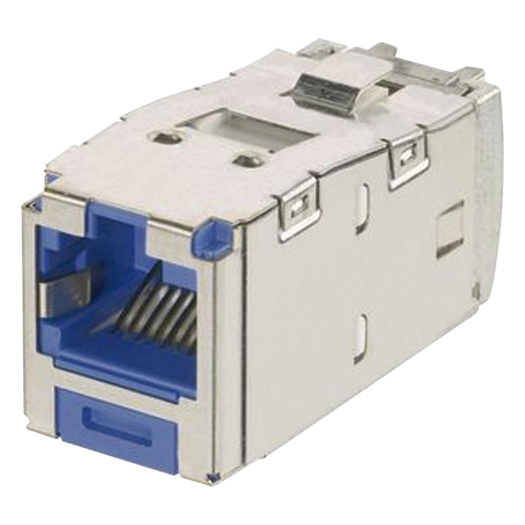 Jack RJ45 Blindado / Categoría 6A / 8P8C / Terminación sin Impacto / PoE 100W / Azul — PANDUIT · SKU CJSK6X88TGBU