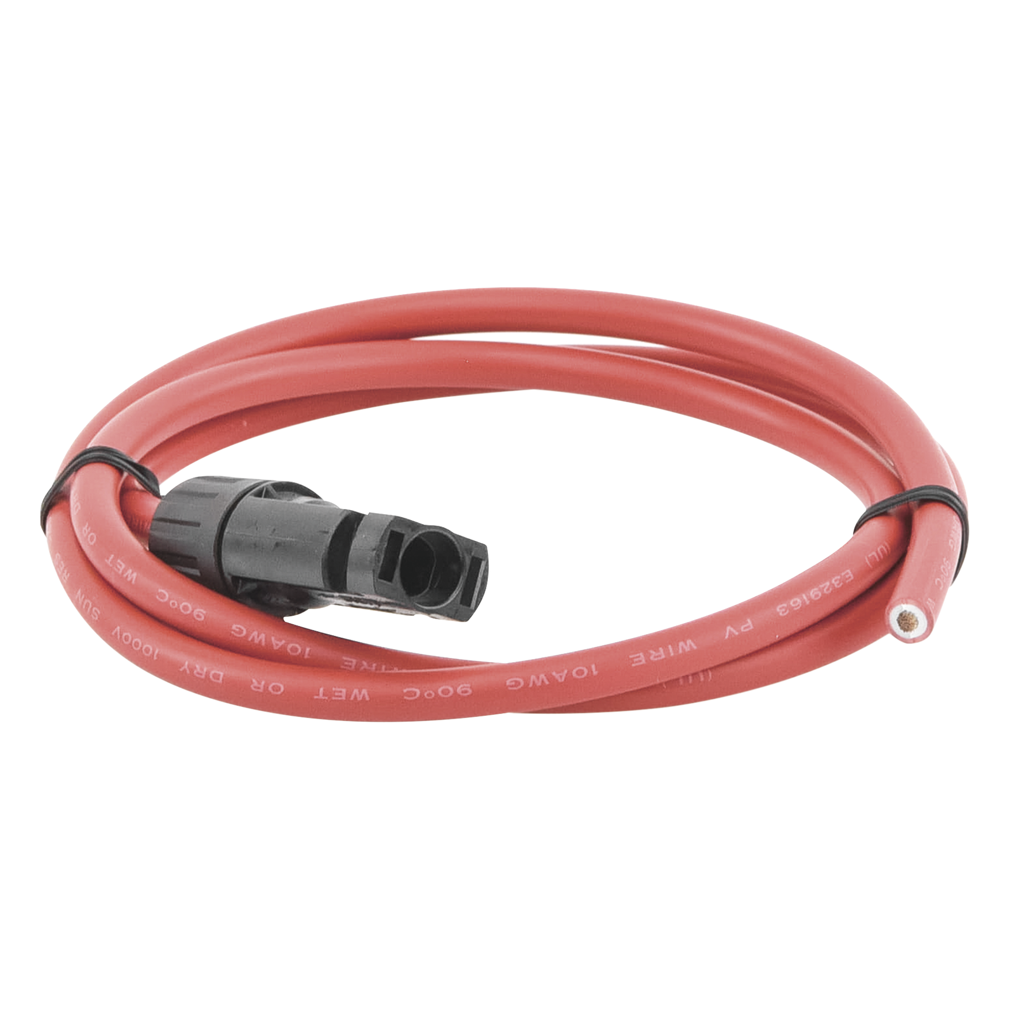 Cable Fotovoltaico / 1 m (3.28 ft) / 10 AWG / MC4-M / Rojo — EPCOM POWERLINE · SKU CBLMC41MRED