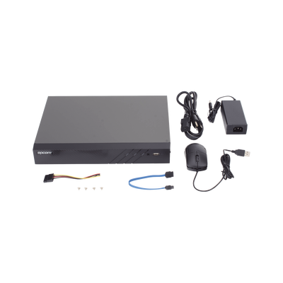 DVR Pentahíbrido / 32 Canales / 16 TURBOHD + 16 IP / 8 Megapixel (4K) / Audio Bidireccional / AcuSense / H.265+ / HDMI y VGA 4K