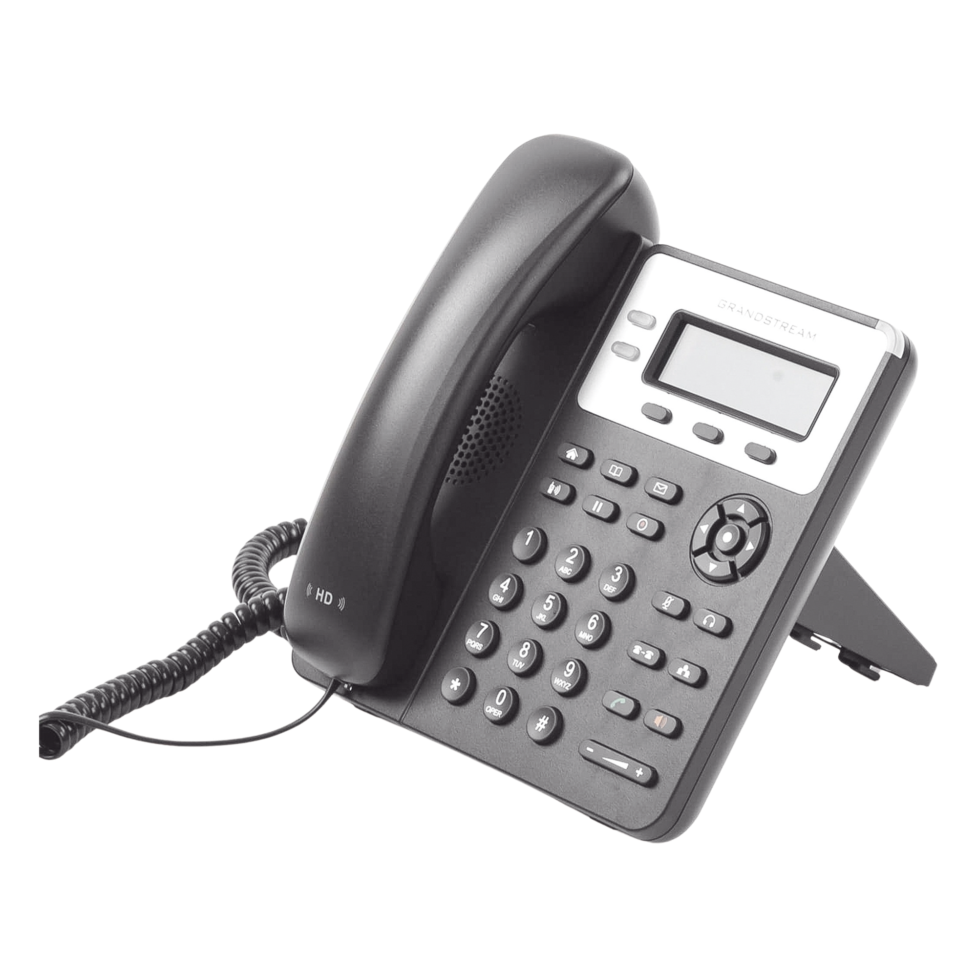 Teléfono IP / 2 Líneas SIP / Audio HD / LCD 132x48 Retroiluminada / Dual Ethernet 10/100 Mbps / Conferencia 3 Vías / 3 Teclas XML Programables — GRANDSTREAM · SKU GXP-1620