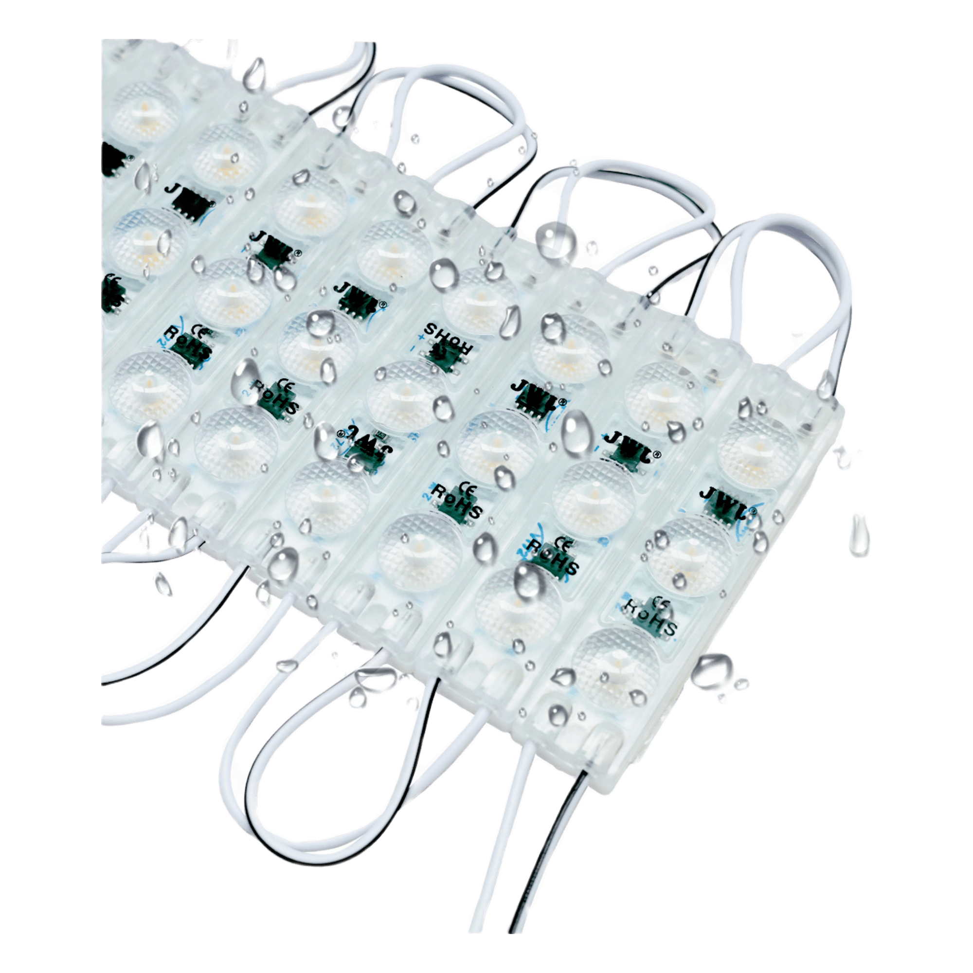 Cadena LED / 20 Módulos en Serie / 4 500 Lúmenes / 50W / IP65 / 6 500 K / 110V / Adhesivo — JWJ · SKU JUML-2936-B