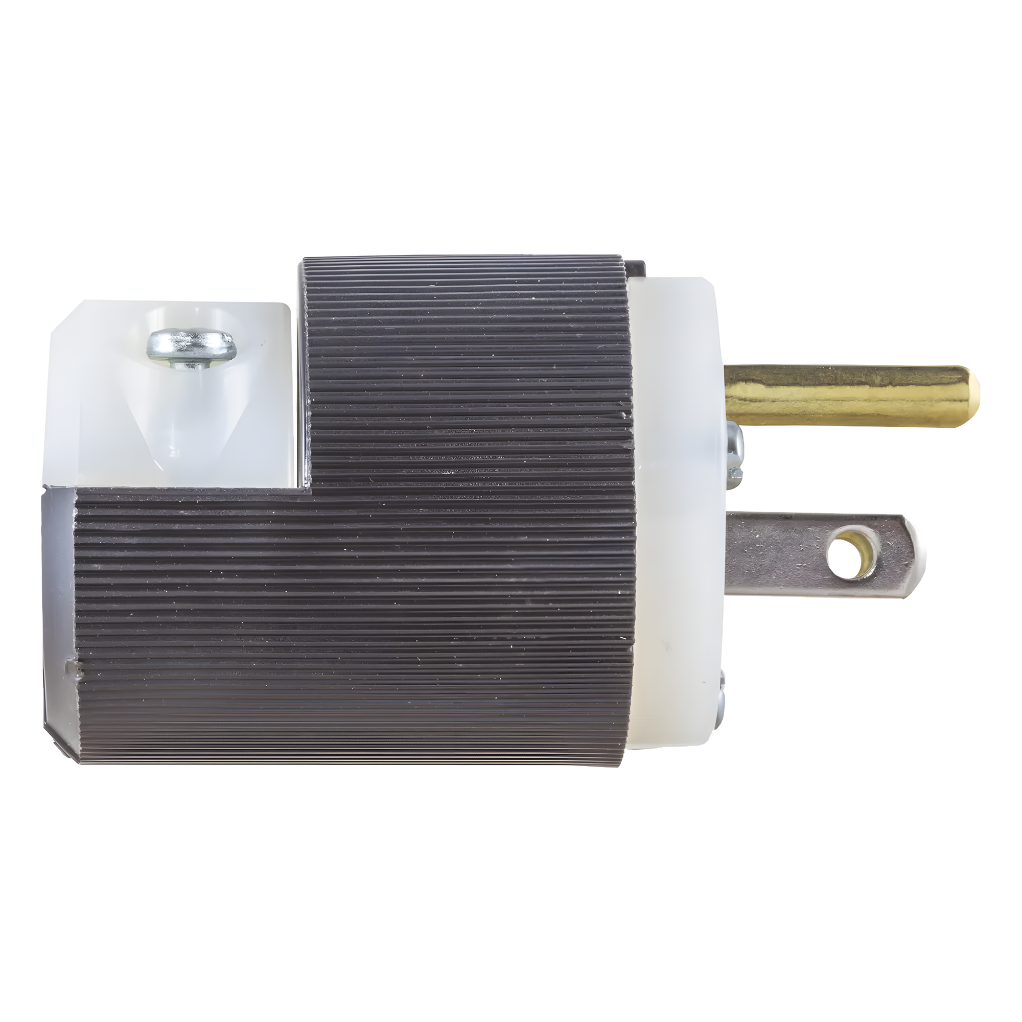 Clavija Entrada Recta/ 15A 125V/ 2 Polos 3 Hilos/ Nema 5-15P/ Grado Industrial- Comercial.