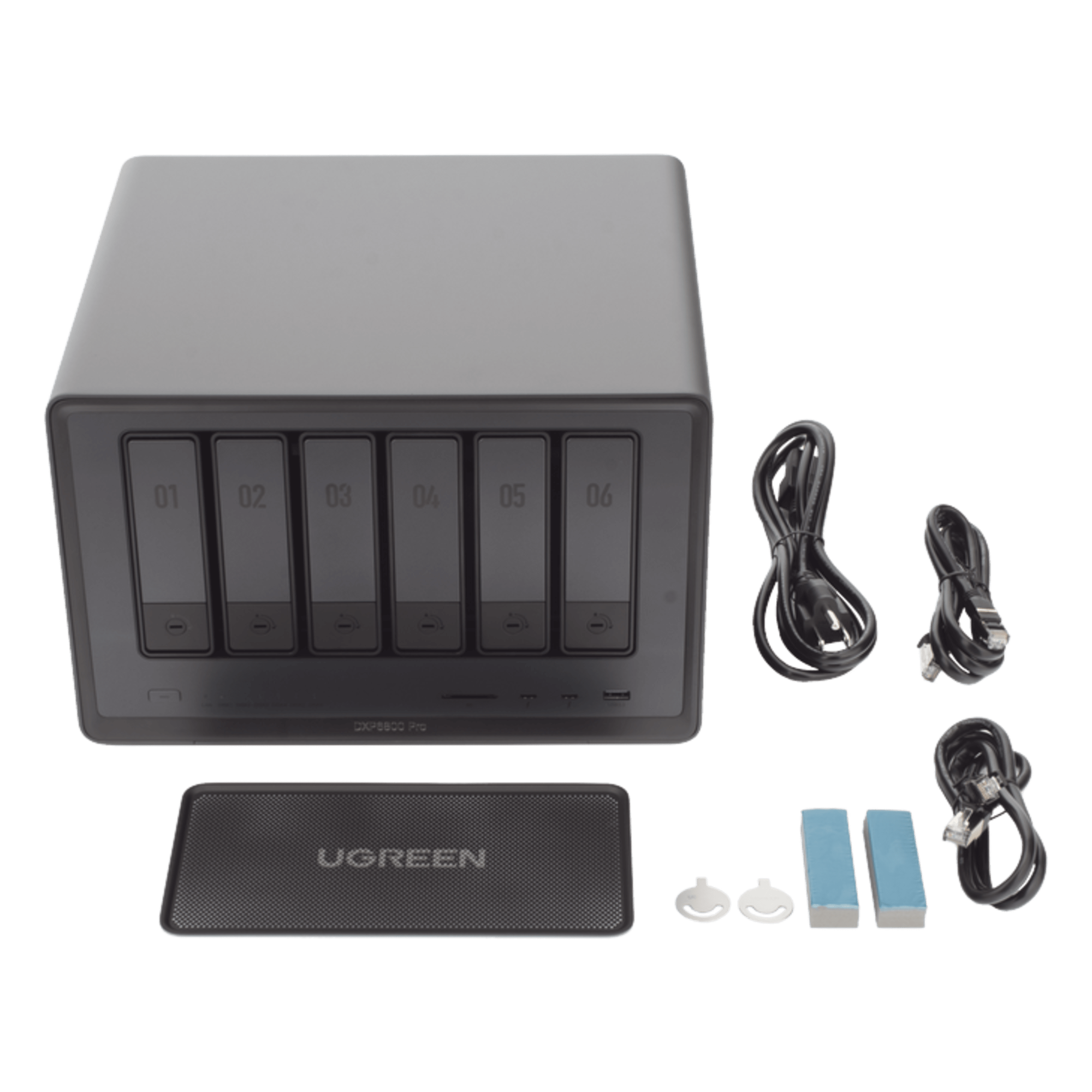 NAS / 6 Bahías + 2 NVMe / Intel i5 / Thunderbolt 4 / 10GbE / DDR5 64GB / HDMI