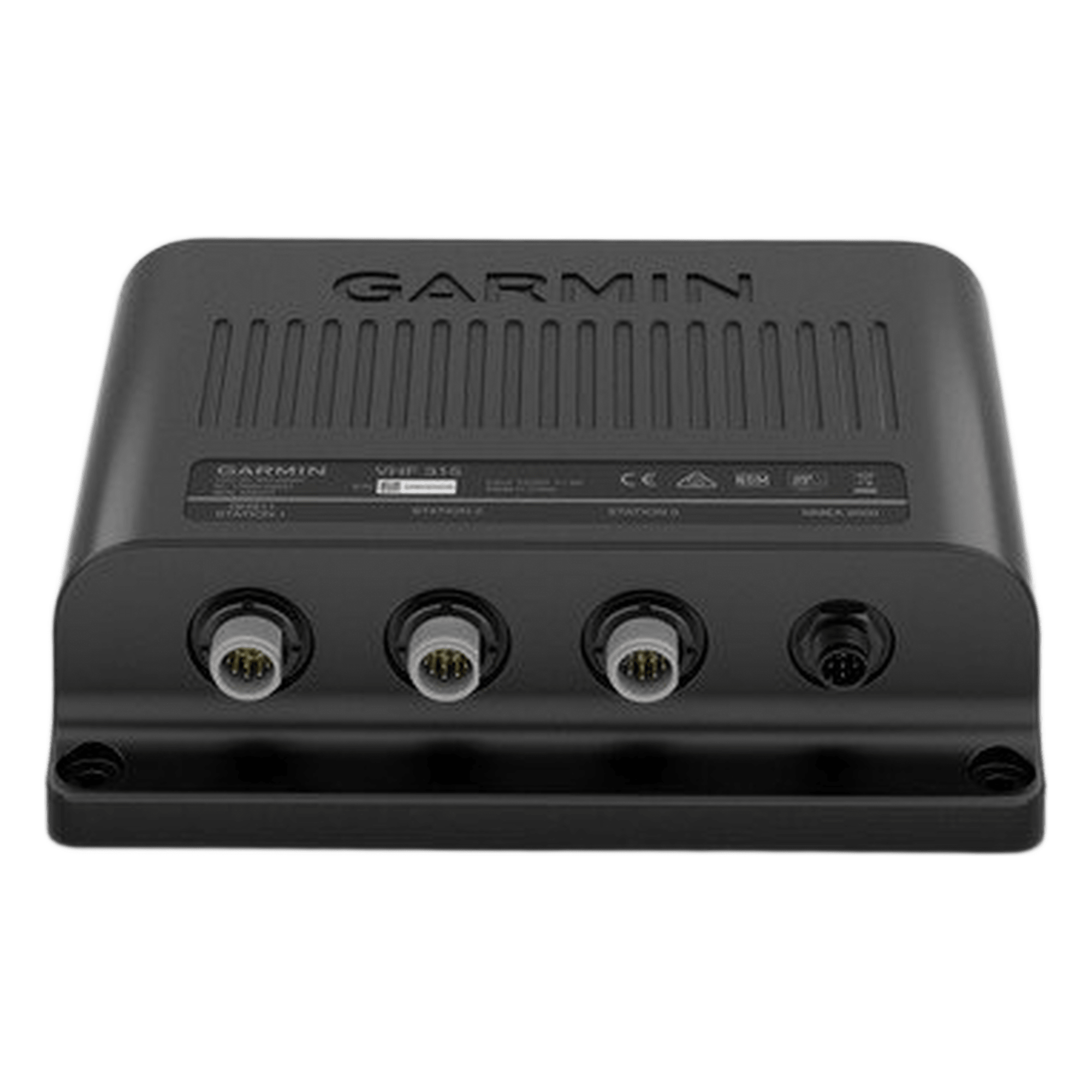 Radio Náutica VHF / GPS Integrado / NMEA 2000 / 20.5 x 18.1 cm (8.1' x 7.1') / 1.53 kg (3.4 lb) / Altavoz Activo — GARMIN · SKU 10-02047-00