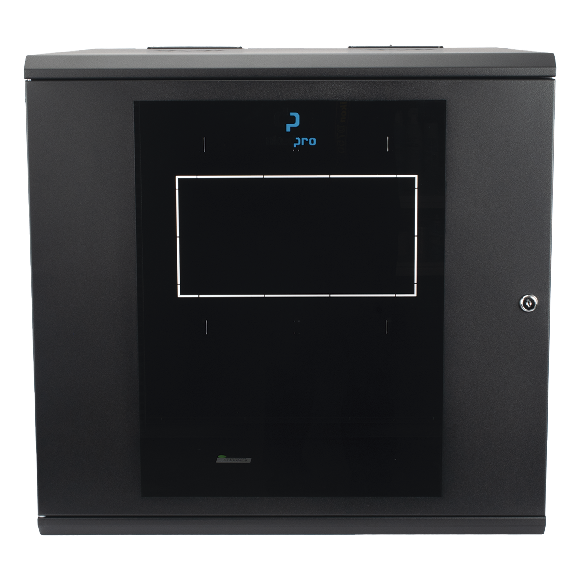 Gabinete de Pared Abatible / Rack 19" 12U / Ventana Cristal Templado / Apertura 120° / Laterales Removibles — LINKEDPRO BY EPCOM · SKU SR-1912-GAP-V5