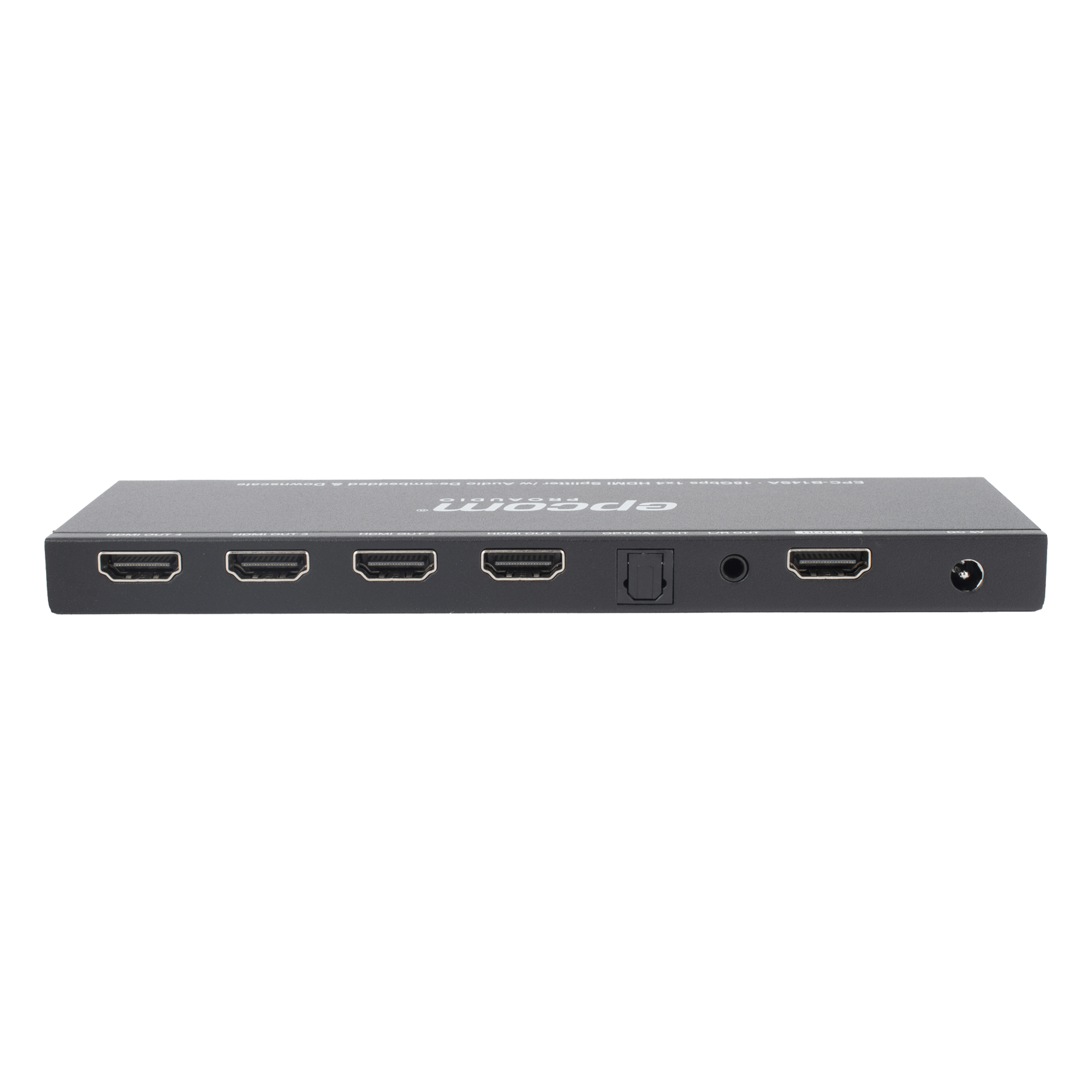 Splitter HDMI / 1x4 Salidas Simultáneas / 4K@60Hz 4:4:4 / HDMI 2.0b / Extractor de Audio Óptico y Analógico / Down Scaler 4K a 1080p / HDCP 2.2 / 18 Gbps