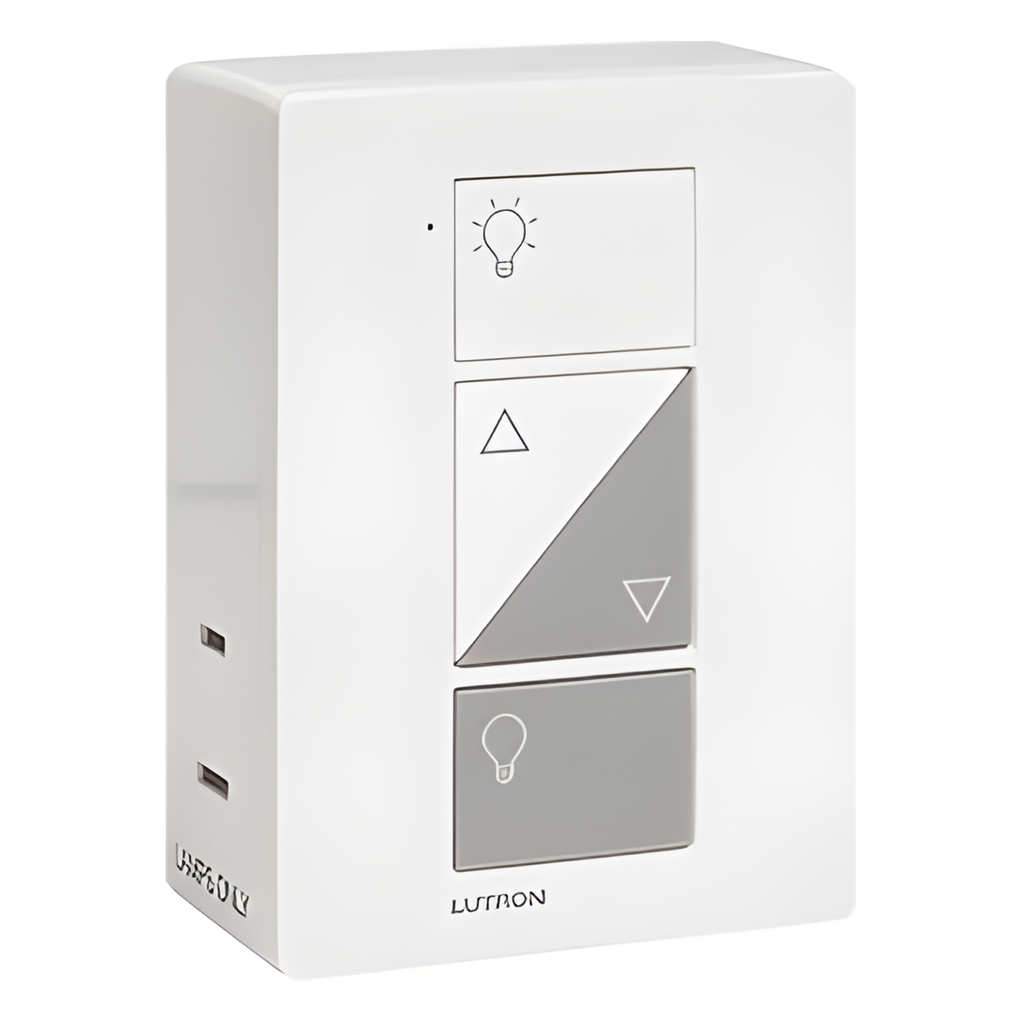 Atenuador de Clavija Inteligente / Dual Receptáculo / LED/CFL 100 W / Incandescente/Halógeno 300 W / 120 V / Alcance 9 m (29.5 ft) — LUTRON CASETA WIRELESS · SKU PD3PCLWH