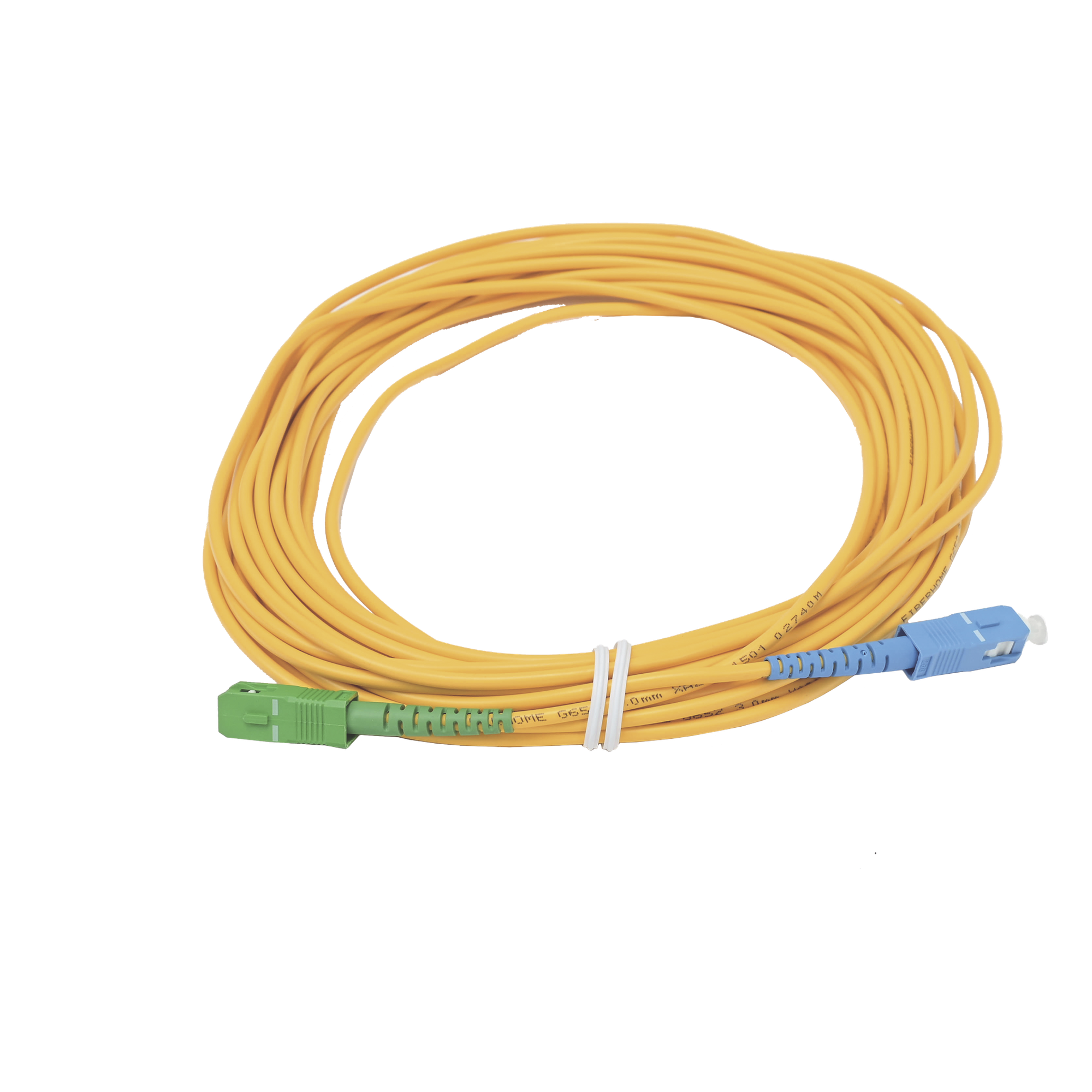 Jumper de Fibra Óptica / Monomodo G.657A2 / SC/UPC-SC/APC / Simplex / 10 m (32.81 ft) / Forro 3 mm — FIBERHOME · SKU OFC-SC/UPC-SC/APC-S-30-10