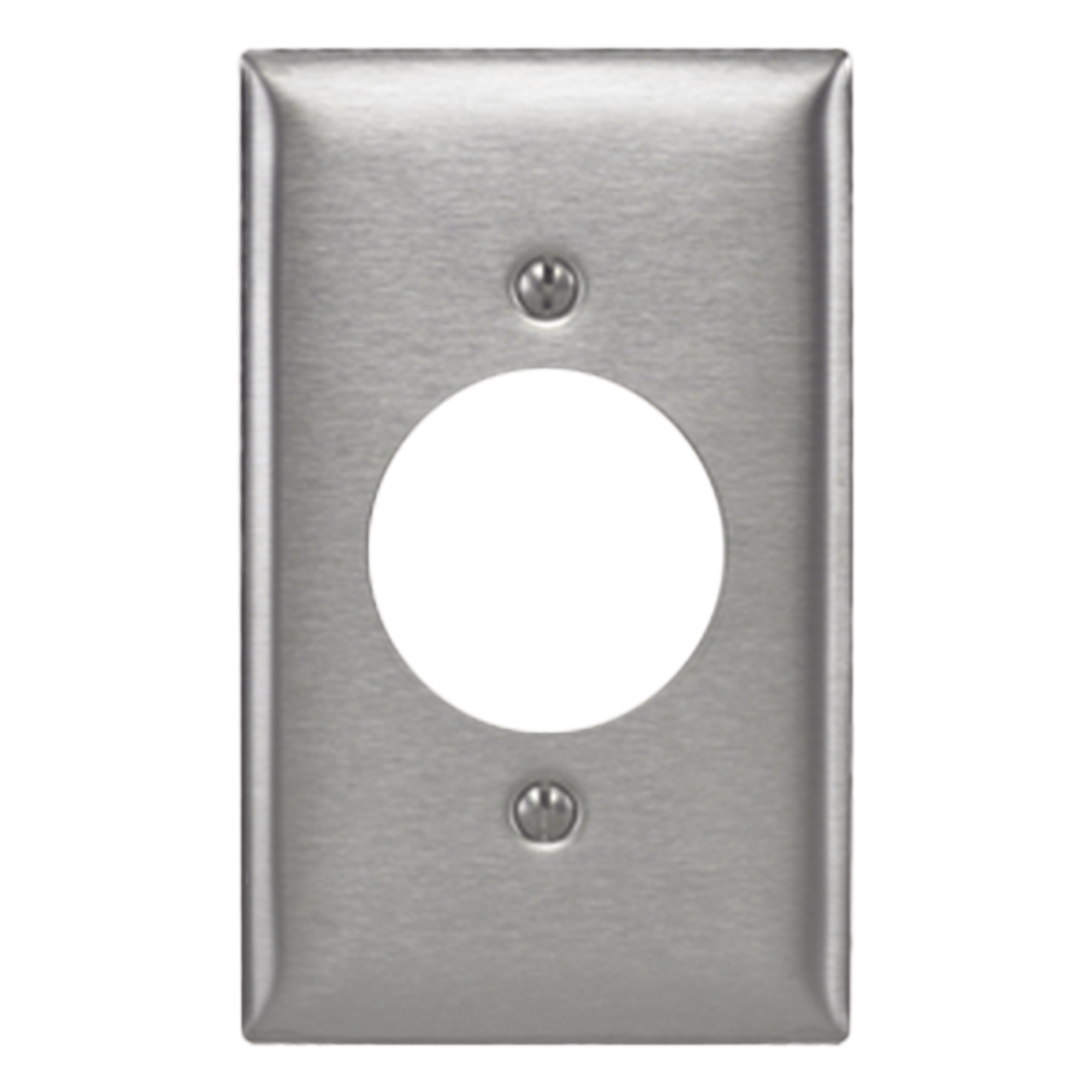 Placa de Pared / Abertura Simple 1.6" (40.6 mm) / Acero Inoxidable 302/304 / 20-30 A / No Magnética / Acabado Cepillado Horizontal — RACO · SKU HUB-SS-720
