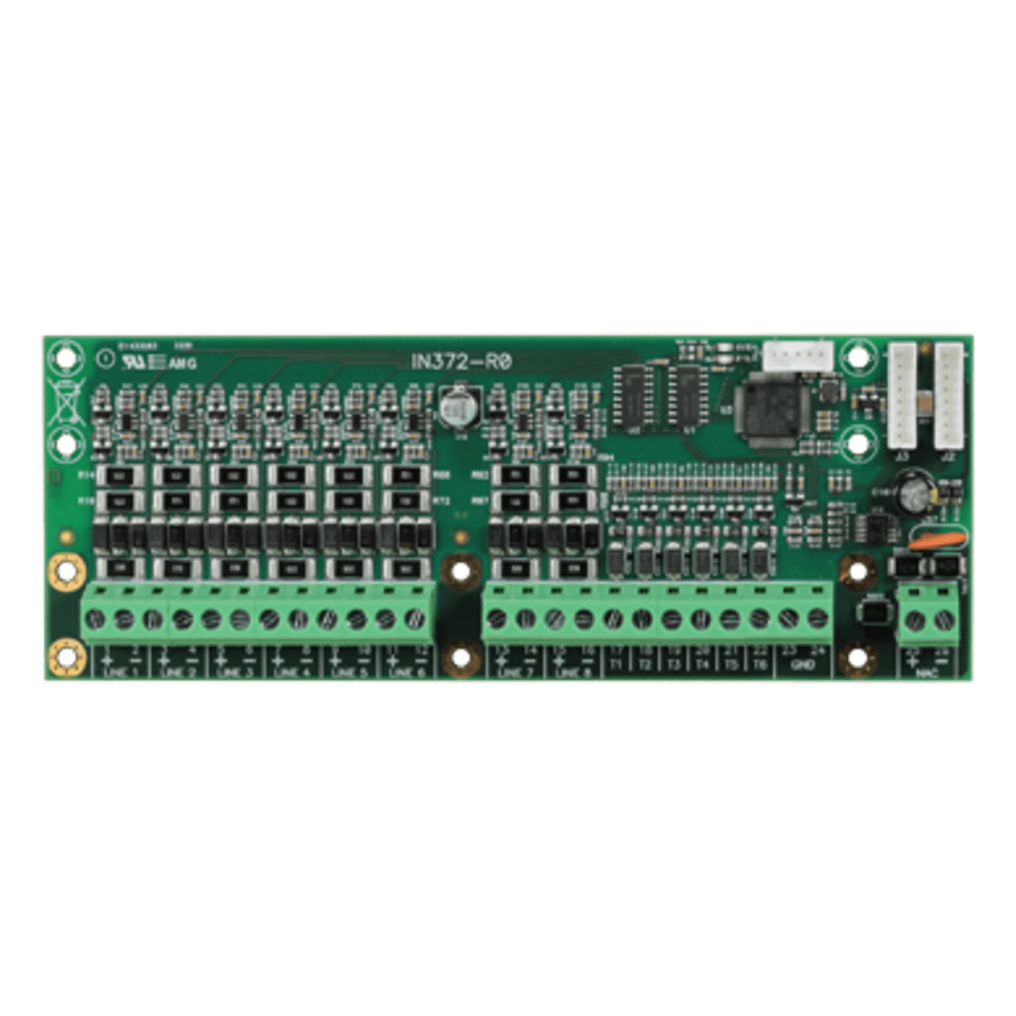 Módulo de Expansión / 16 Zonas Detección Dual / 8 Incendio + 8 Gas / Entradas 4-20 mA / Salidas de Relé 1A / Clase I Aislamiento — INIM ELECTRONICS · SKU PREVIDIA-M-EXP