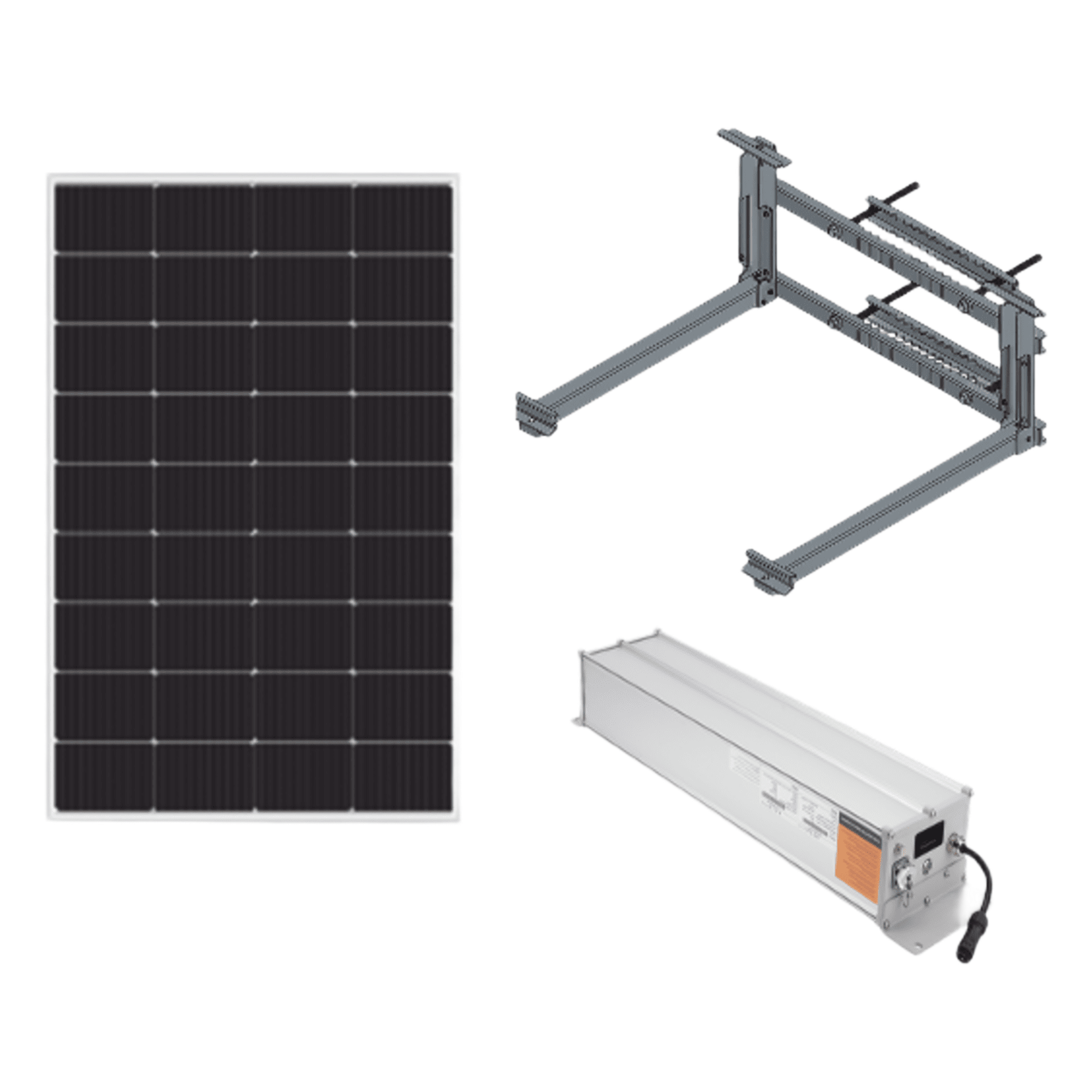 Kit Solar / 180W Panel / 1280 Wh LiFePO4 / 12/24 Vcc Regulable / IP67 / Poste 6' a 8' — EPCOM INDUSTRIAL · SKU KIT-EPIM-FVB