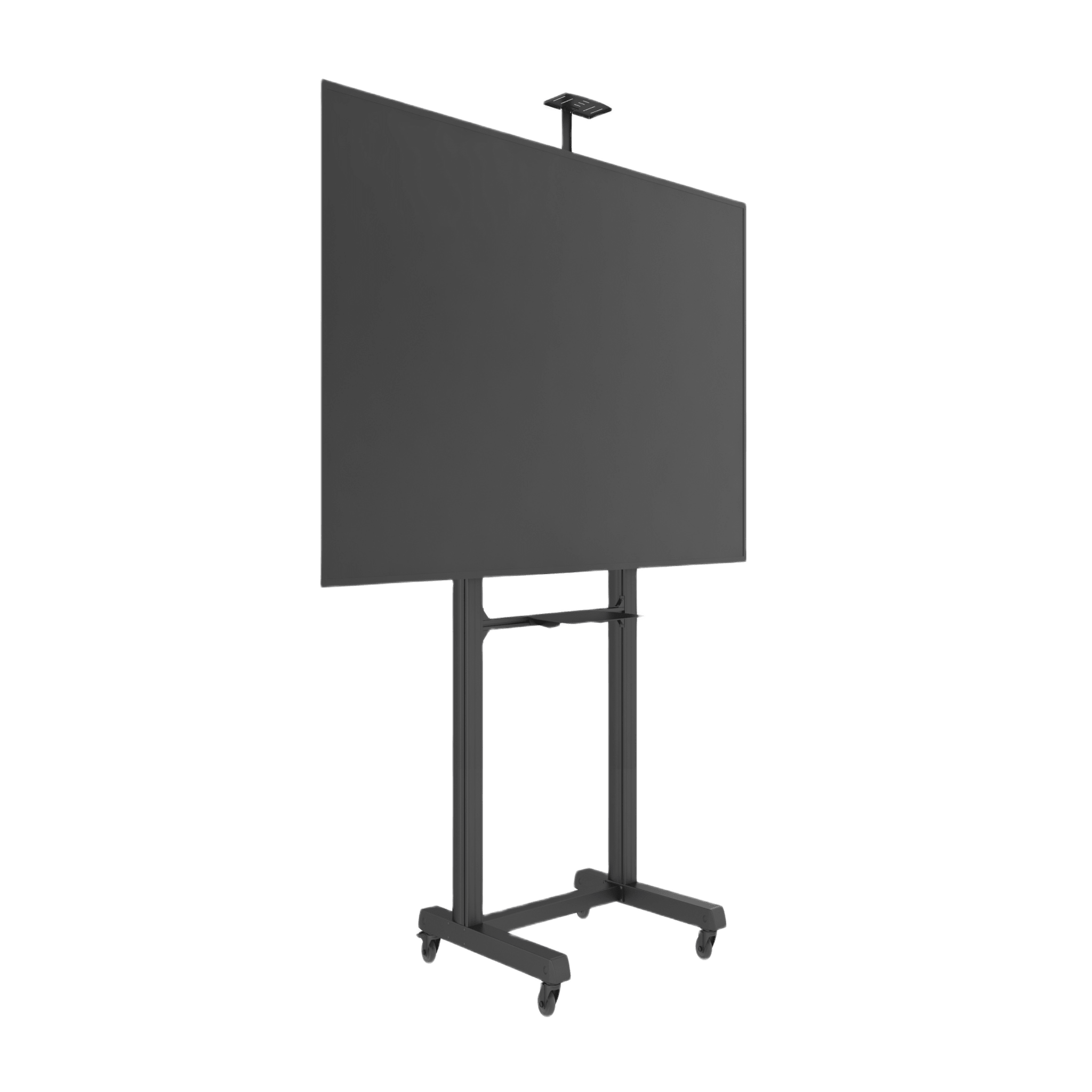Montaje de Piso Móvil para Pantallas de  65 in a 100 in | vesa 100 x 100 hasta 1000 x 600 | carga maxima soportada 120kg| Fabricado en aluminio y acero