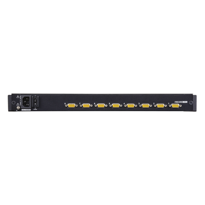 Conmutador KVM LCD / 19' LED / 8 Puertos / VGA / USB y PS/2 / 1280x1024 a 75 Hz / Control en Cascada hasta 128 Ordenadores