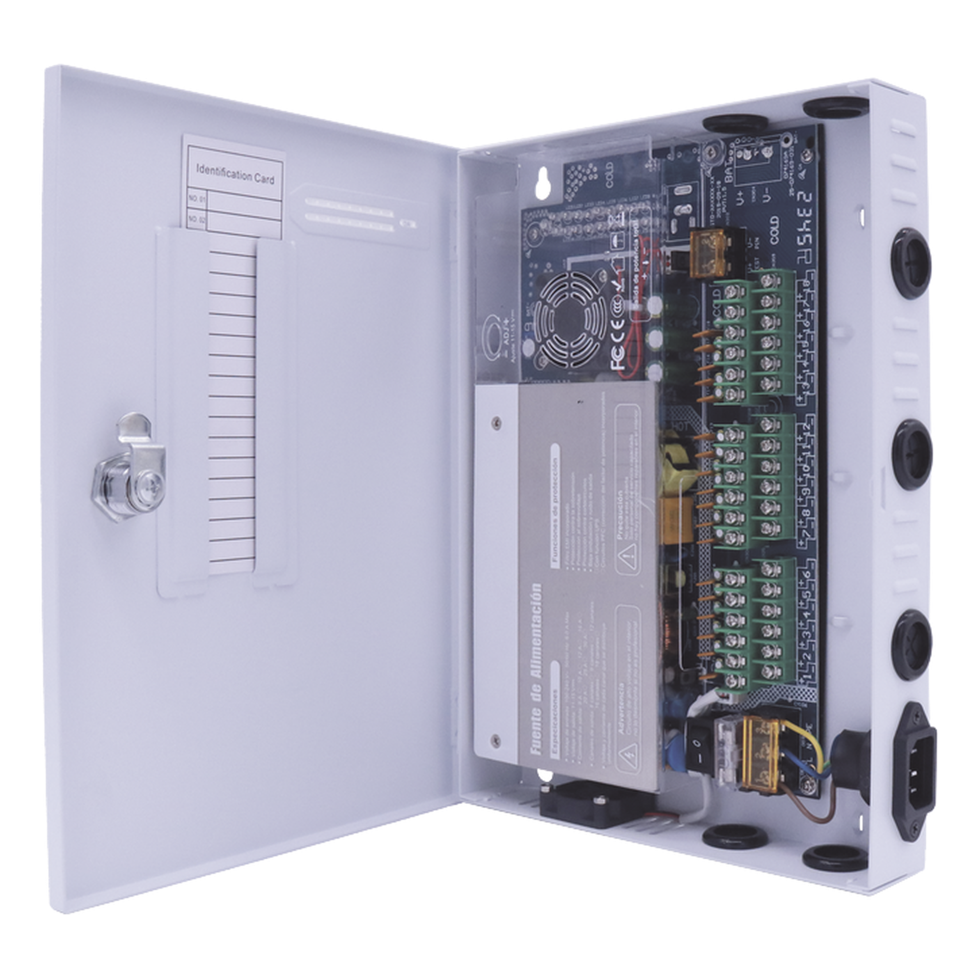Fuente de Alimentación Multicanal / 18 Canales / 30 A Total / 1.85 A por Salida / Voltaje Ajustable 11-15 VDC / 200 W / Operación -20°C a 70°C — EPCOM POWERLINE · SKU XP18DC30UD