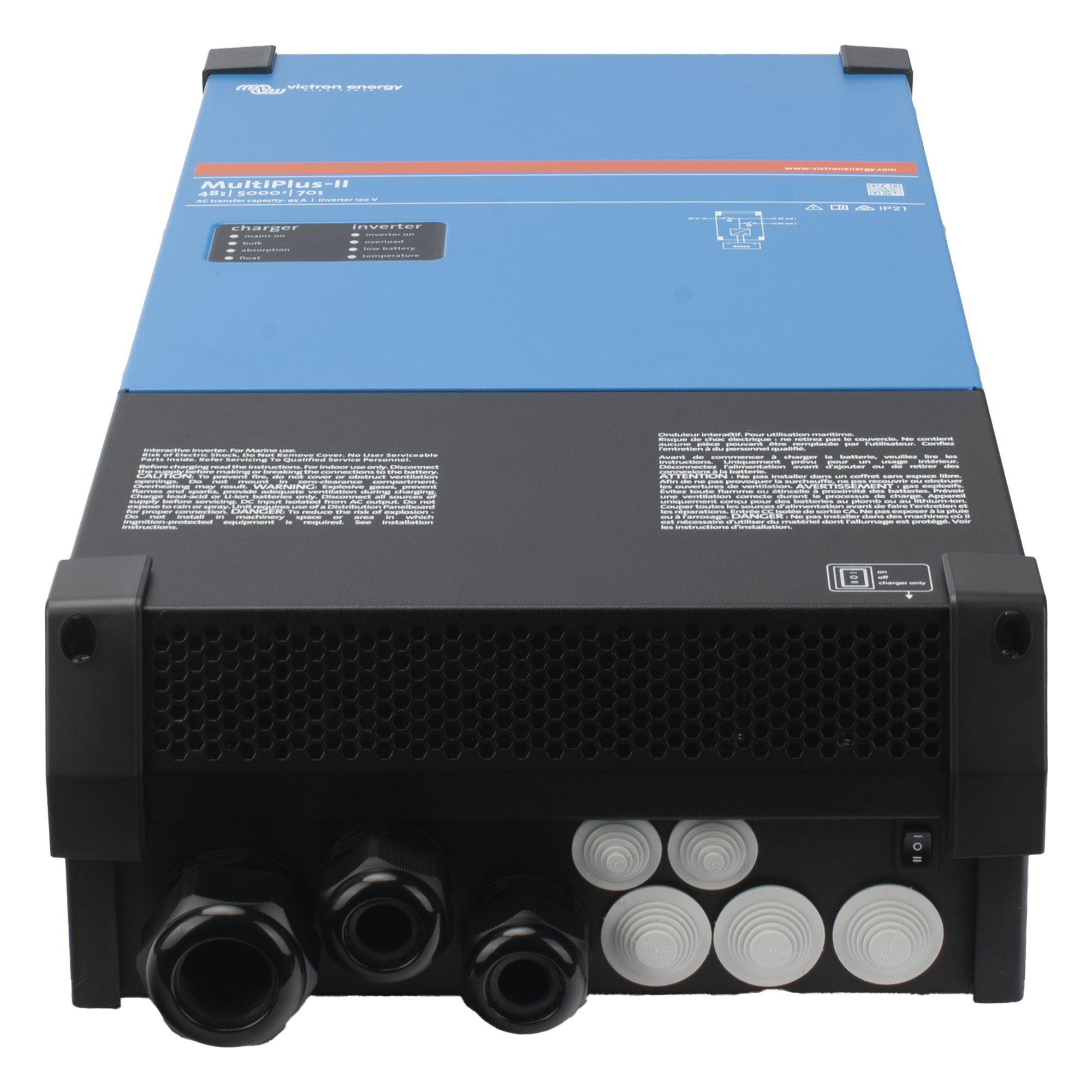 MultiPlus-II 48/5000/70-95 / Inversor Cargador de Onda Pura / Entrada 48 Vcc / Salida 4000 W 120 Vca  60 Hz