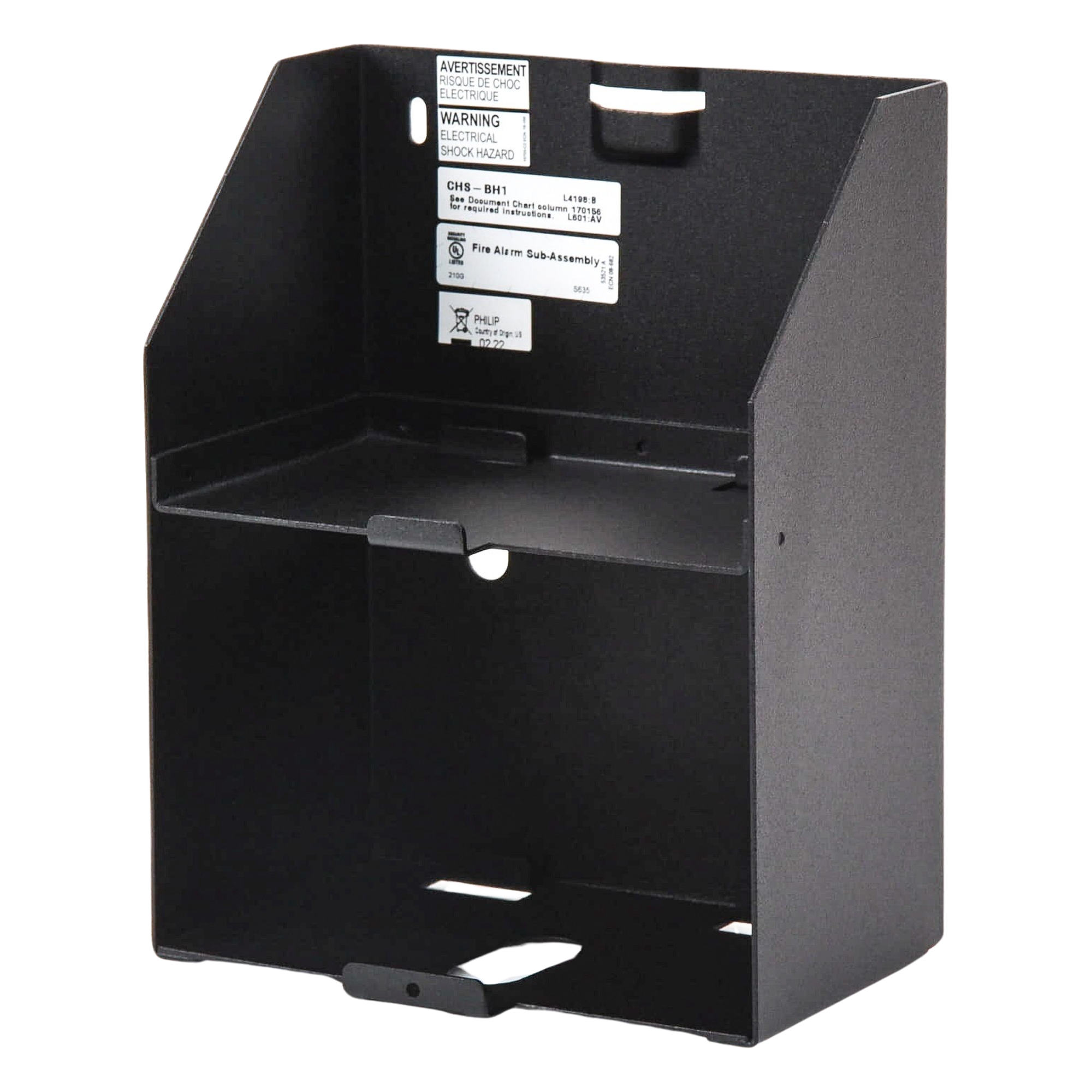 Chasis Auxiliar para Baterías / 2x 12 Ah / Montaje Lateral / Acceso Frontal / Gabinete CAB-4