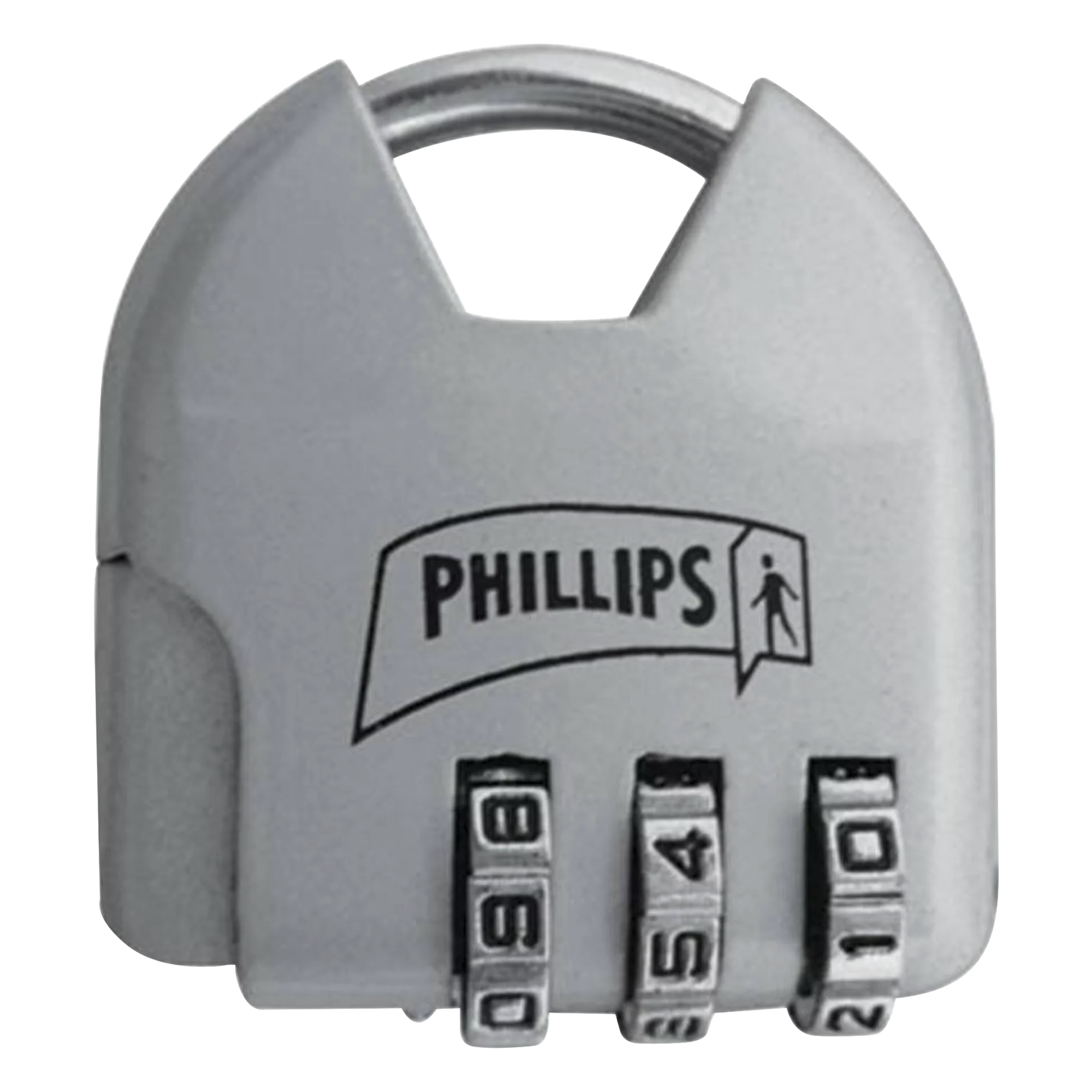 Candado de Combinación / Cuerpo Metálico / Combinación Ajustable sin Herramientas / Uso Interior / Acabado Natural — PHILLIPS-ASSA ABLOY · SKU MX2326