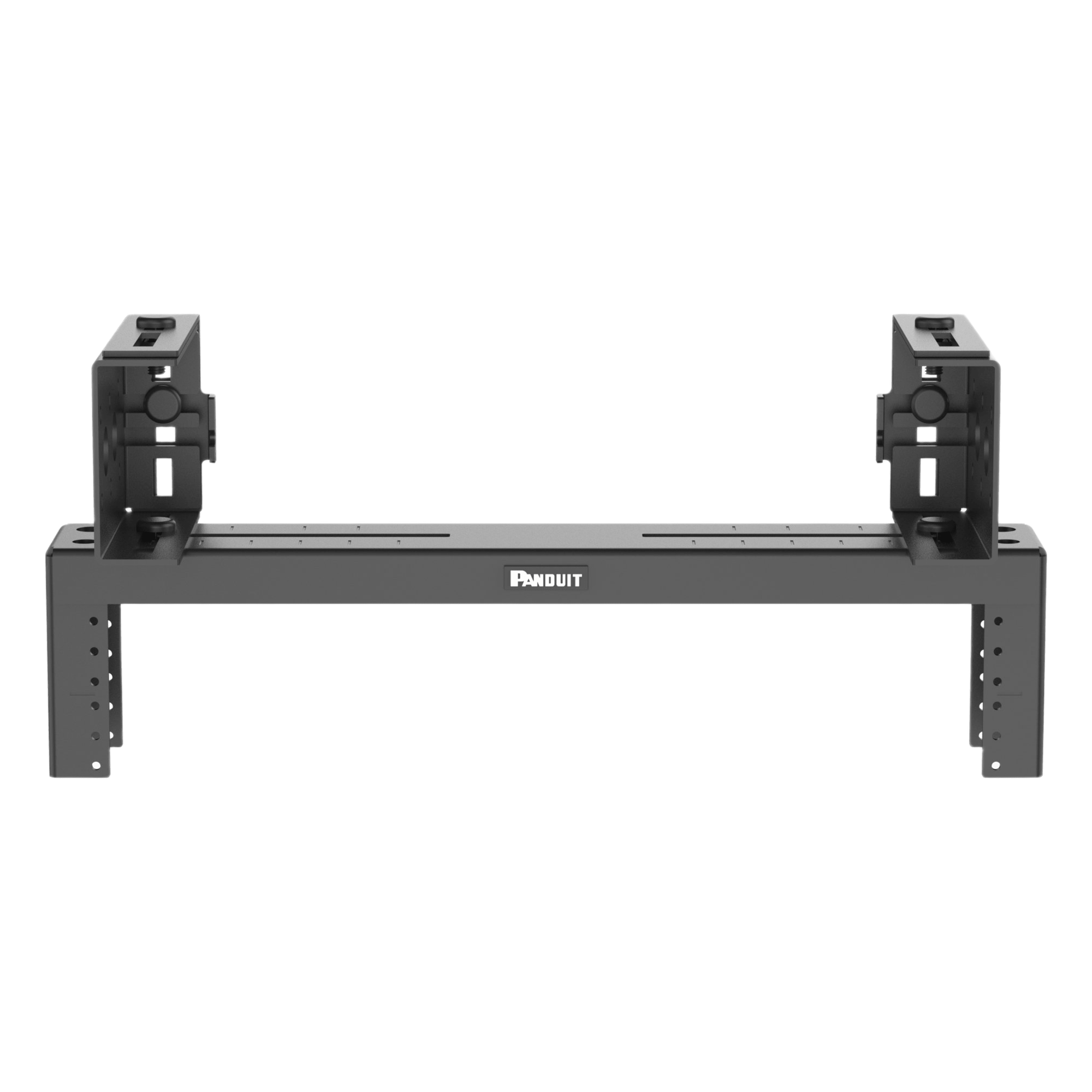 Rack de Distribución Aéreo / 2 UR / Carga 27 kg (60 lb) / Rieles Roscados #12-24 / Profundidad 83 mm (3.3 in) / Montaje Universal