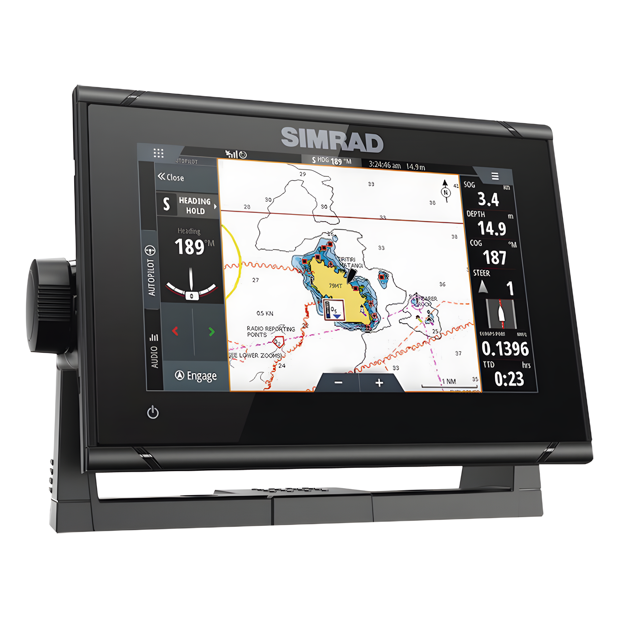 Pantalla Náutica Multifunción / 7 Pulgadas Táctil Multi-Touch / GPS Integrado / Sonar CHIRP y Active Imaging / Radar Halo24/20+ / NMEA 2000 / Wi-Fi / FishReveal