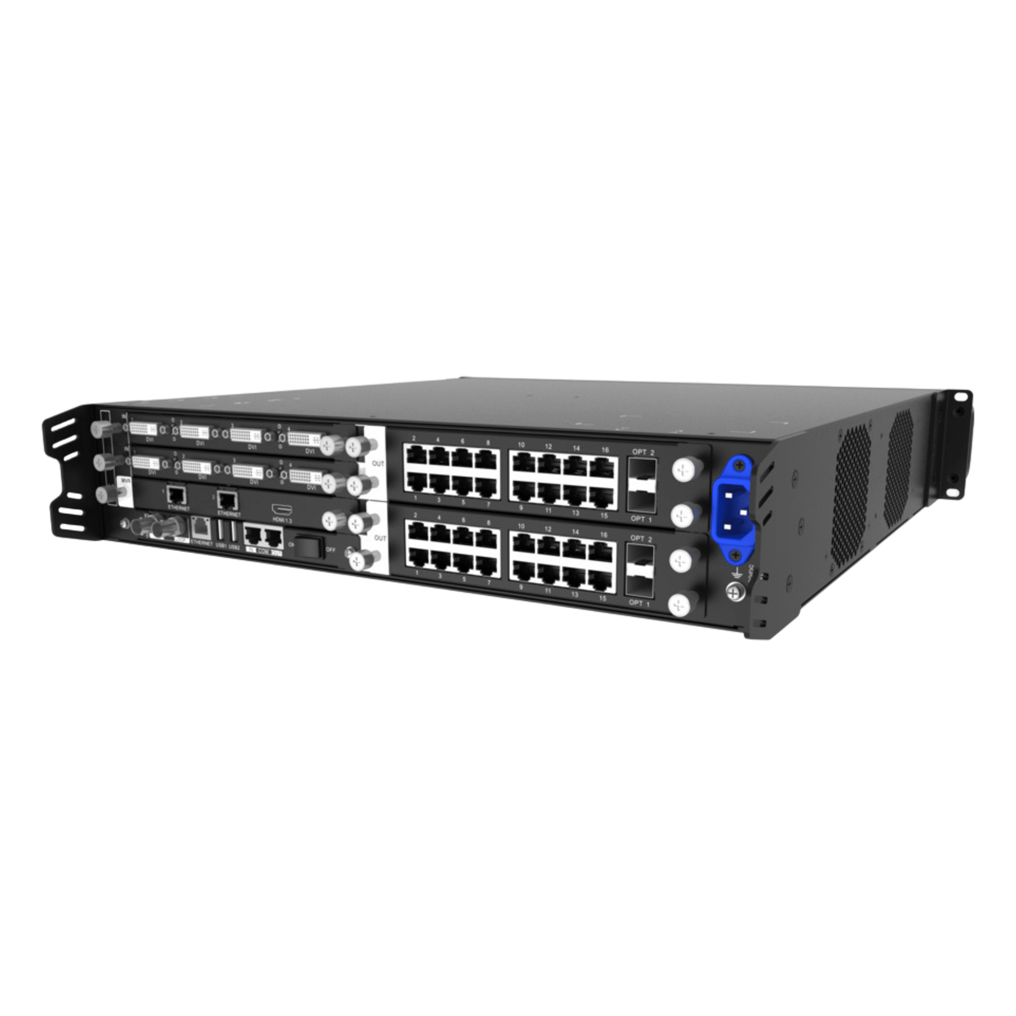 Procesador de Video Wall / 52 Millones de Píxeles / 8K HDR 10-bit / Frame Sync 1 Frame / Control Web / Hot-Swappable