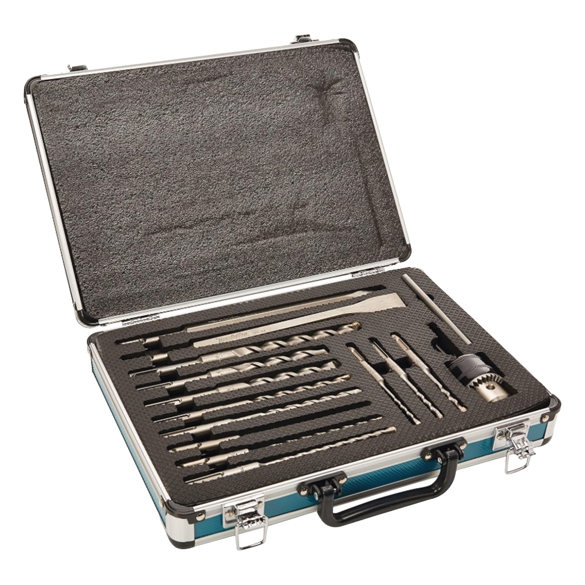 Juego de Brocas, Cinceles y Broquero SDS Plus / 14 Piezas / Medidas 5/32'' a 5/8'' / Longitudes 4-1/4'' a 10'' — MAKITA · SKU D-71205