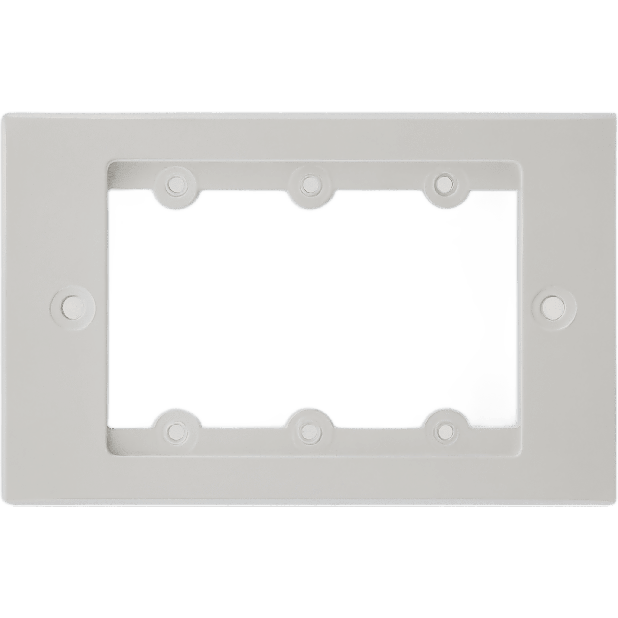 Frame para Wall Plate / 1 Gang / Metal / Montaje al Ras / 3 Inserciones USA / Blanco — KRAMER · SKU FRAME-1G/US(W)